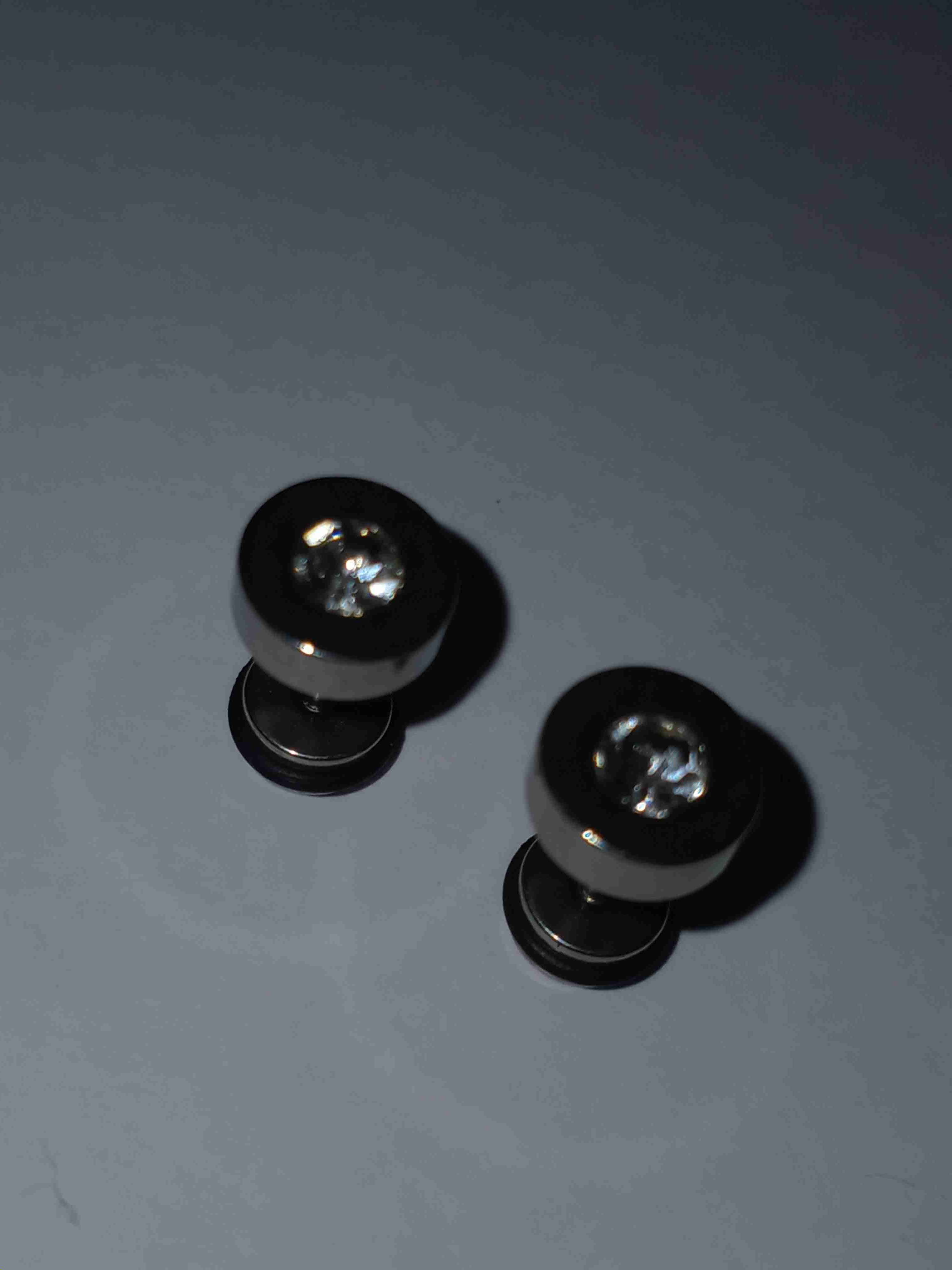 Aros en acero con cristal - miniatura 2