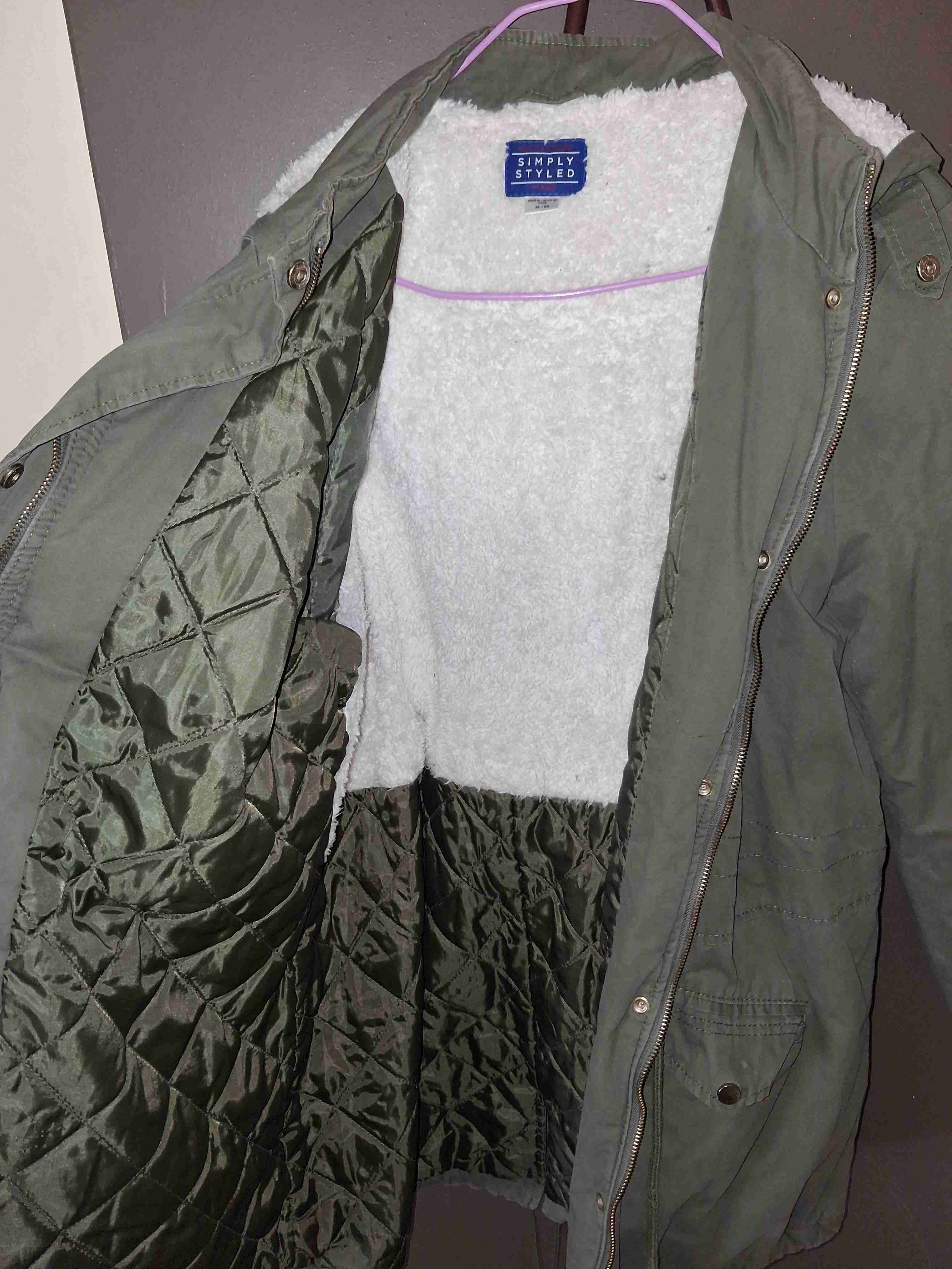 Chaqueta verde con forro polar - miniatura 2