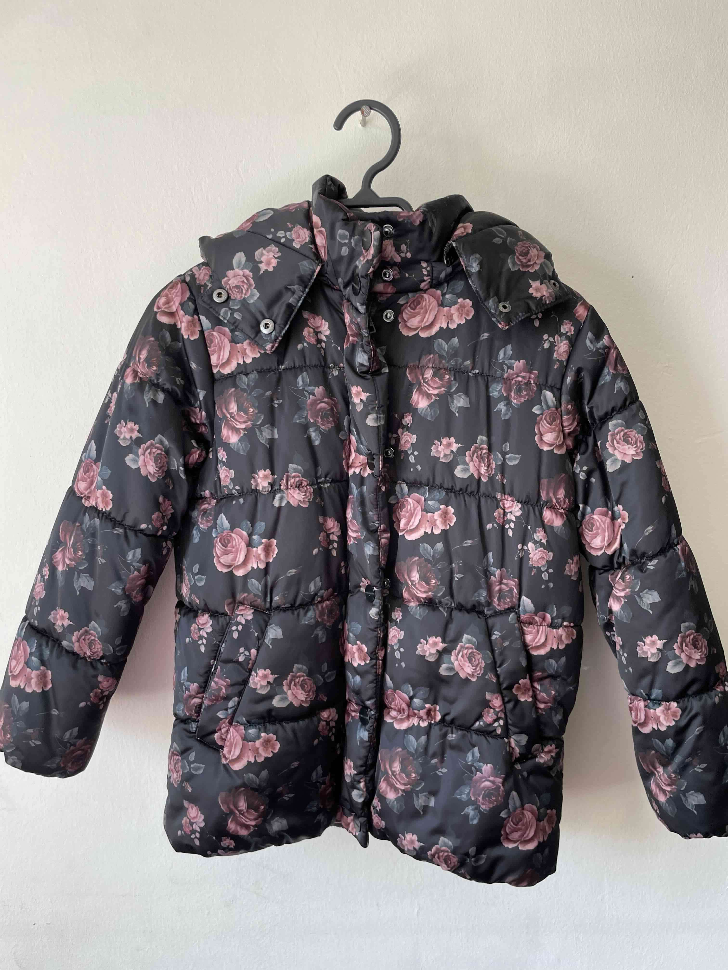Parka floral con capucha - miniatura 1