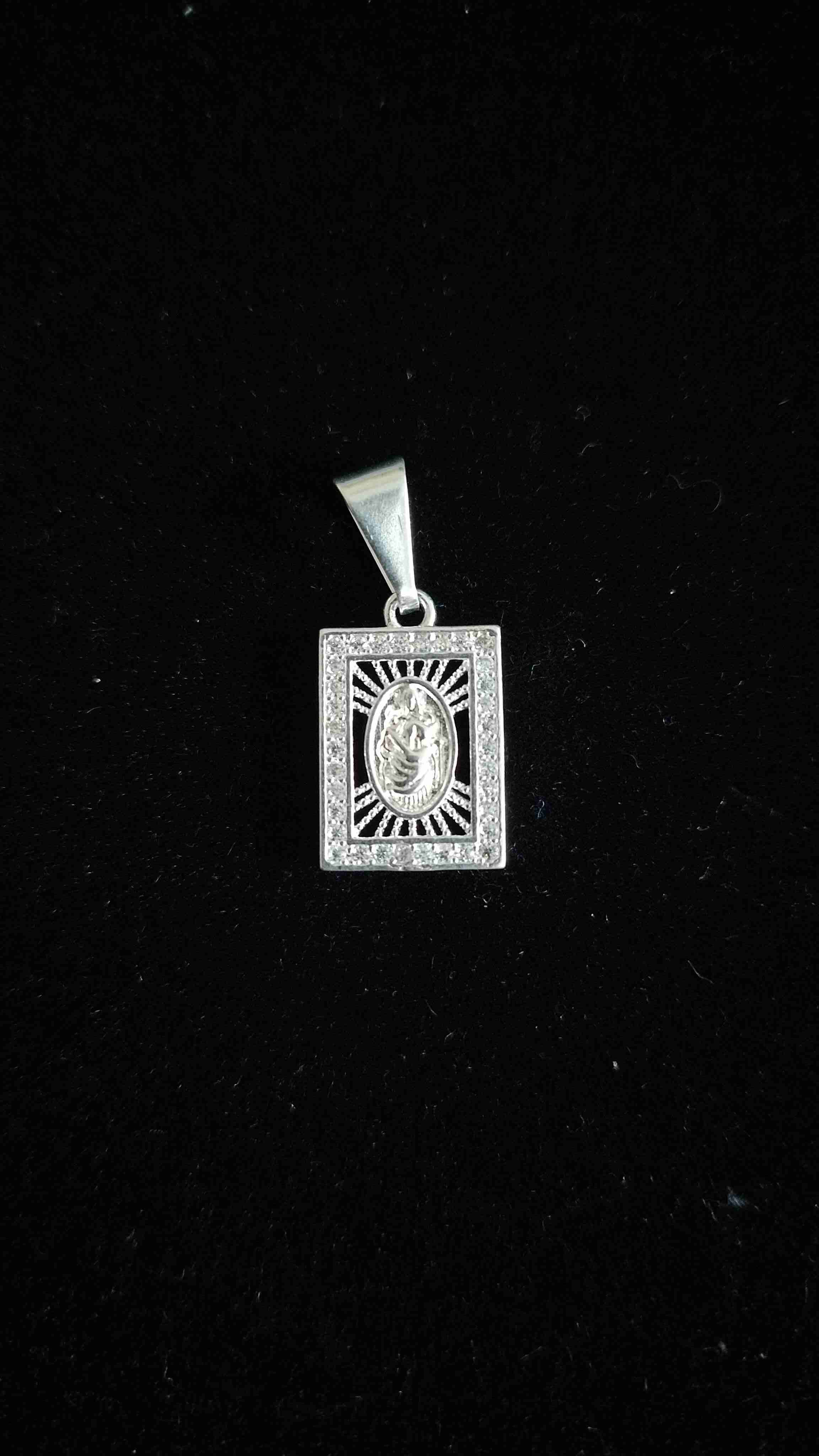 Colgante de plata religioso - miniatura 1