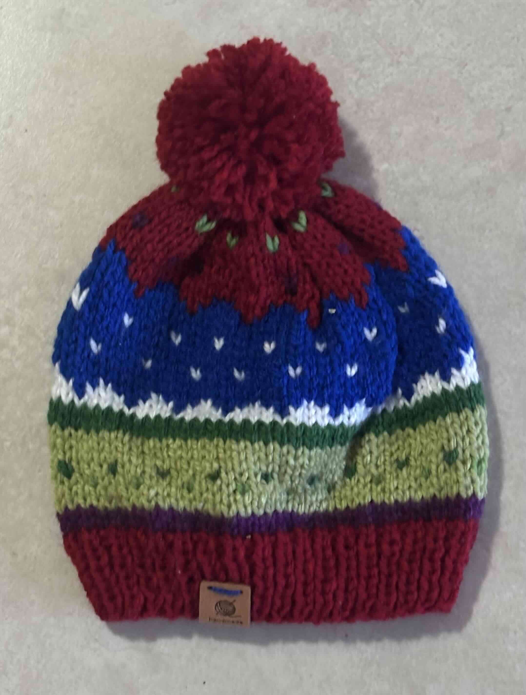 Gorro tejido a palillo - miniatura 3