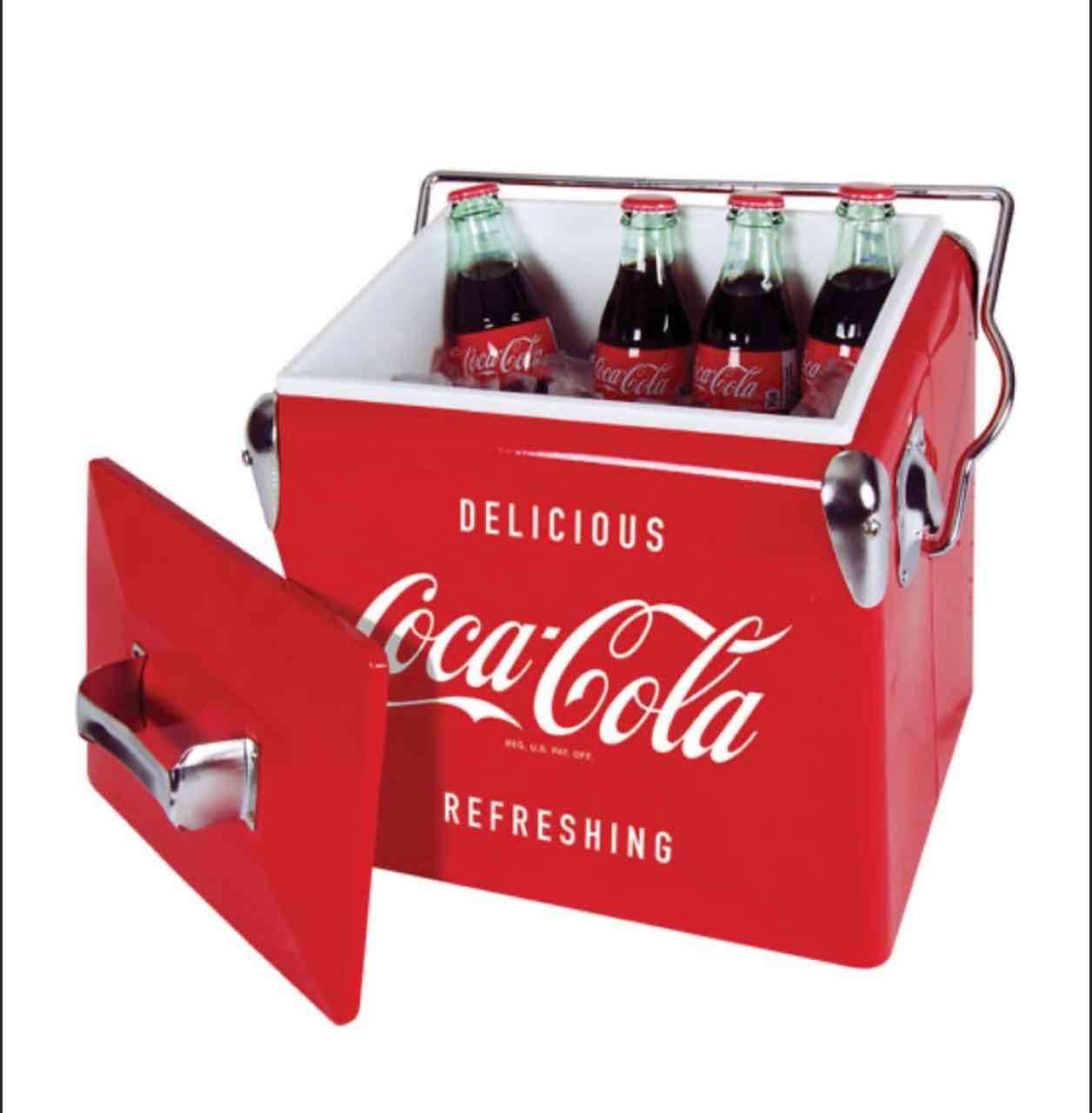 Cooler Coca-Cola vintage rojo - 2