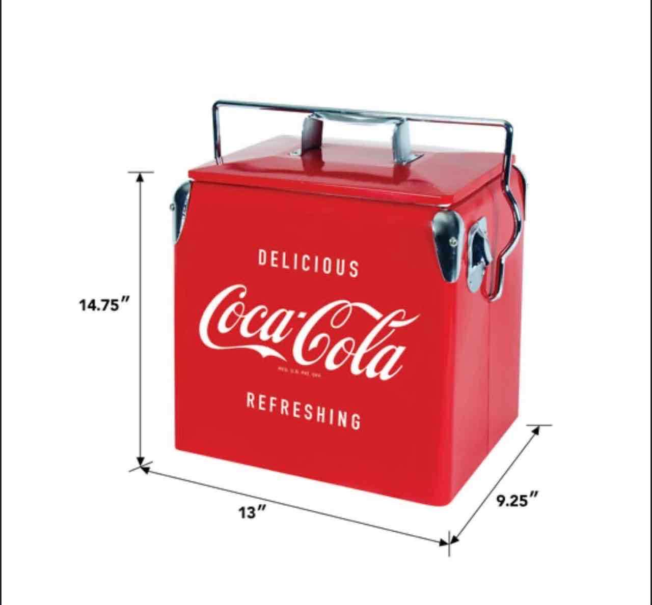 Cooler Coca-Cola vintage rojo - 4