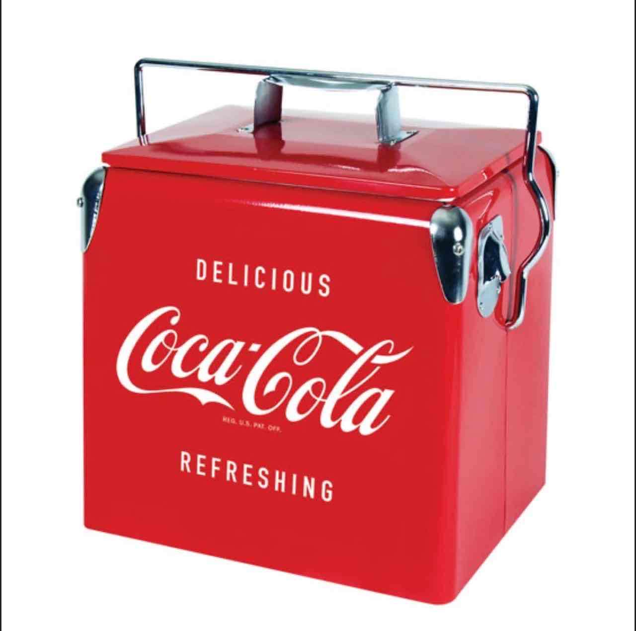 Cooler Coca-Cola vintage rojo - 5
