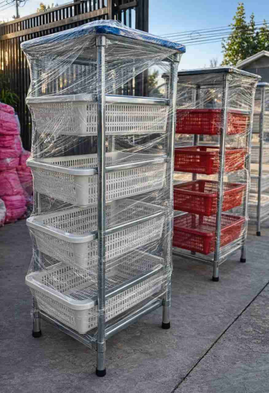 Carro organizador con canastos azules - miniatura 6