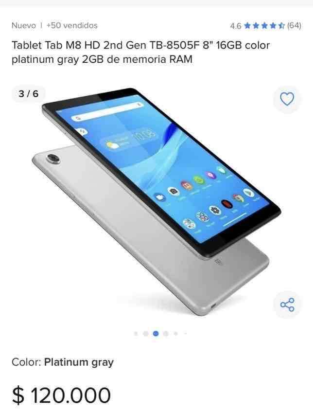 Tablet Lenovo Tab M8 4GEN Gris - miniatura 2