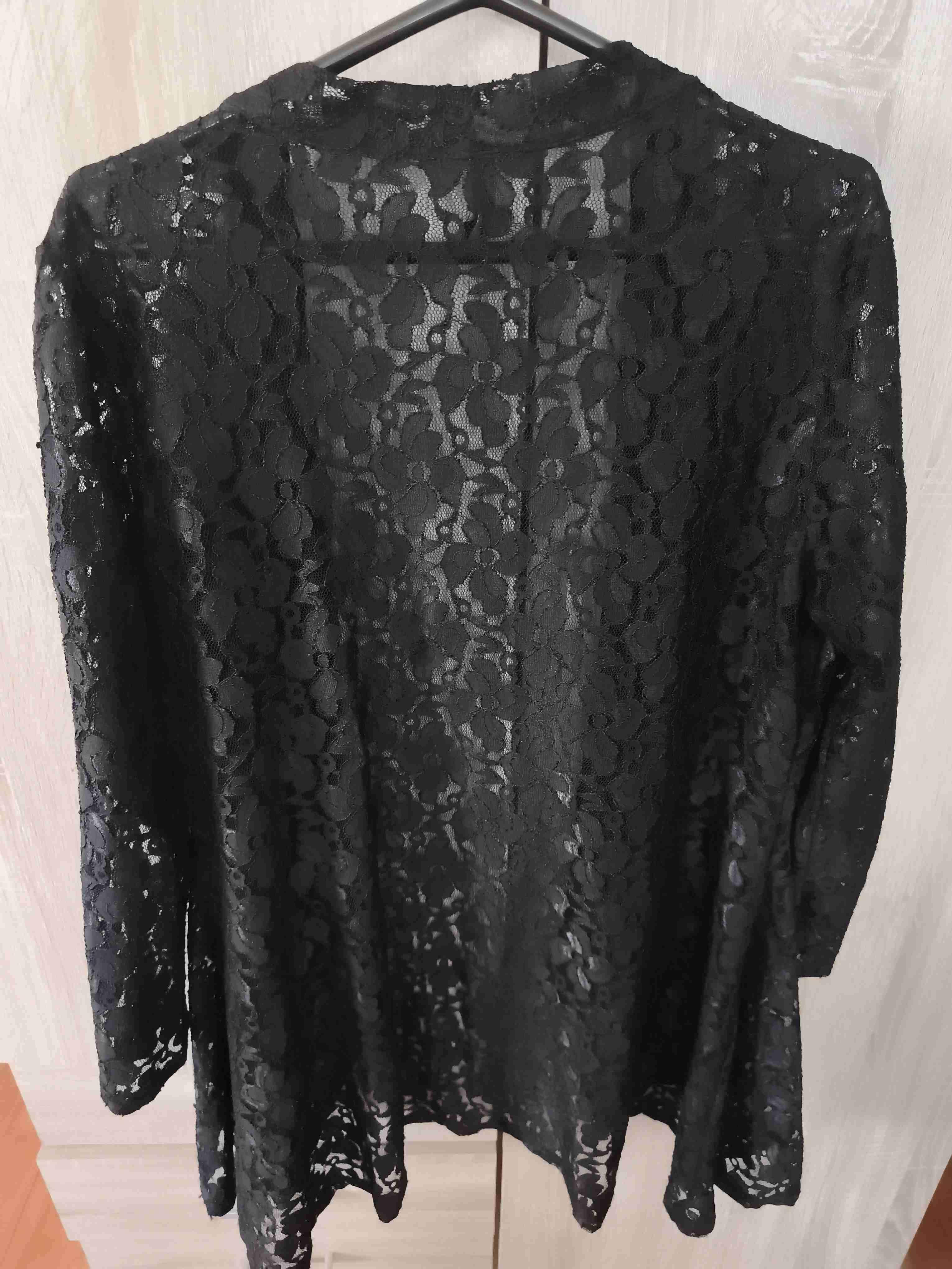 Cardigan encaje negro elegante - miniatura 2
