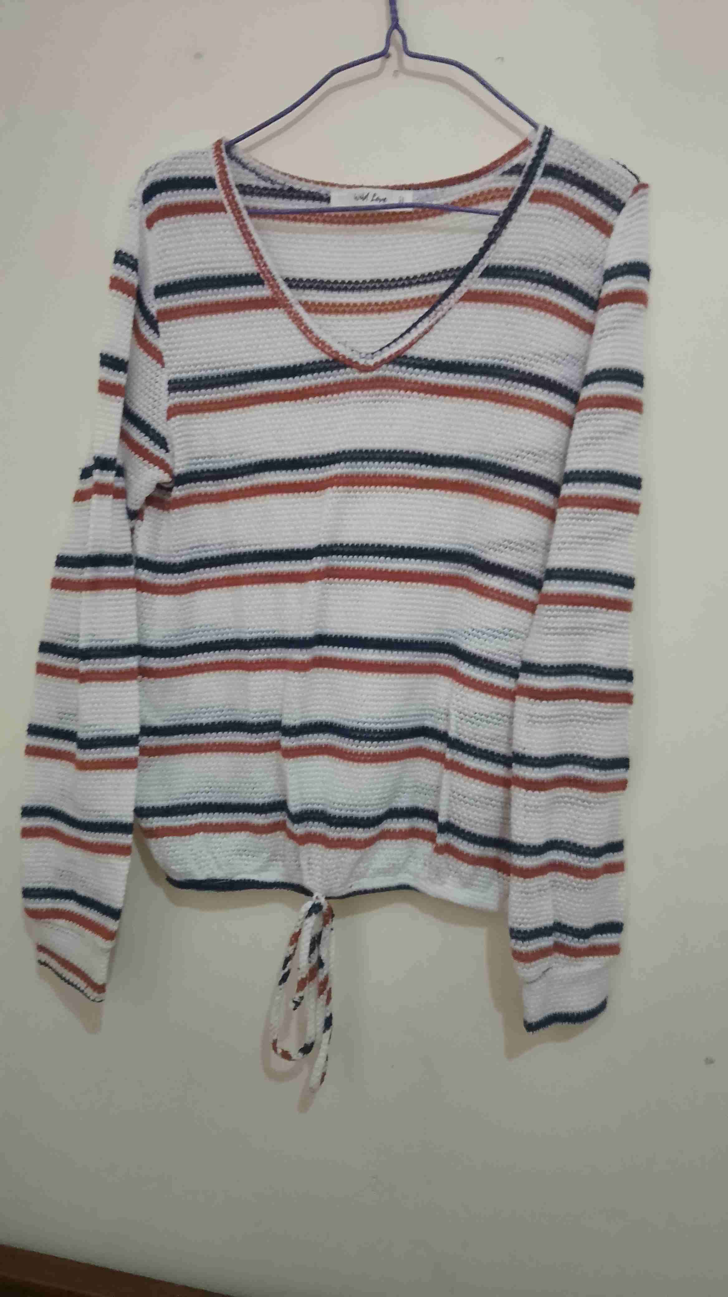 Suéter rayado multicolor - miniatura 1