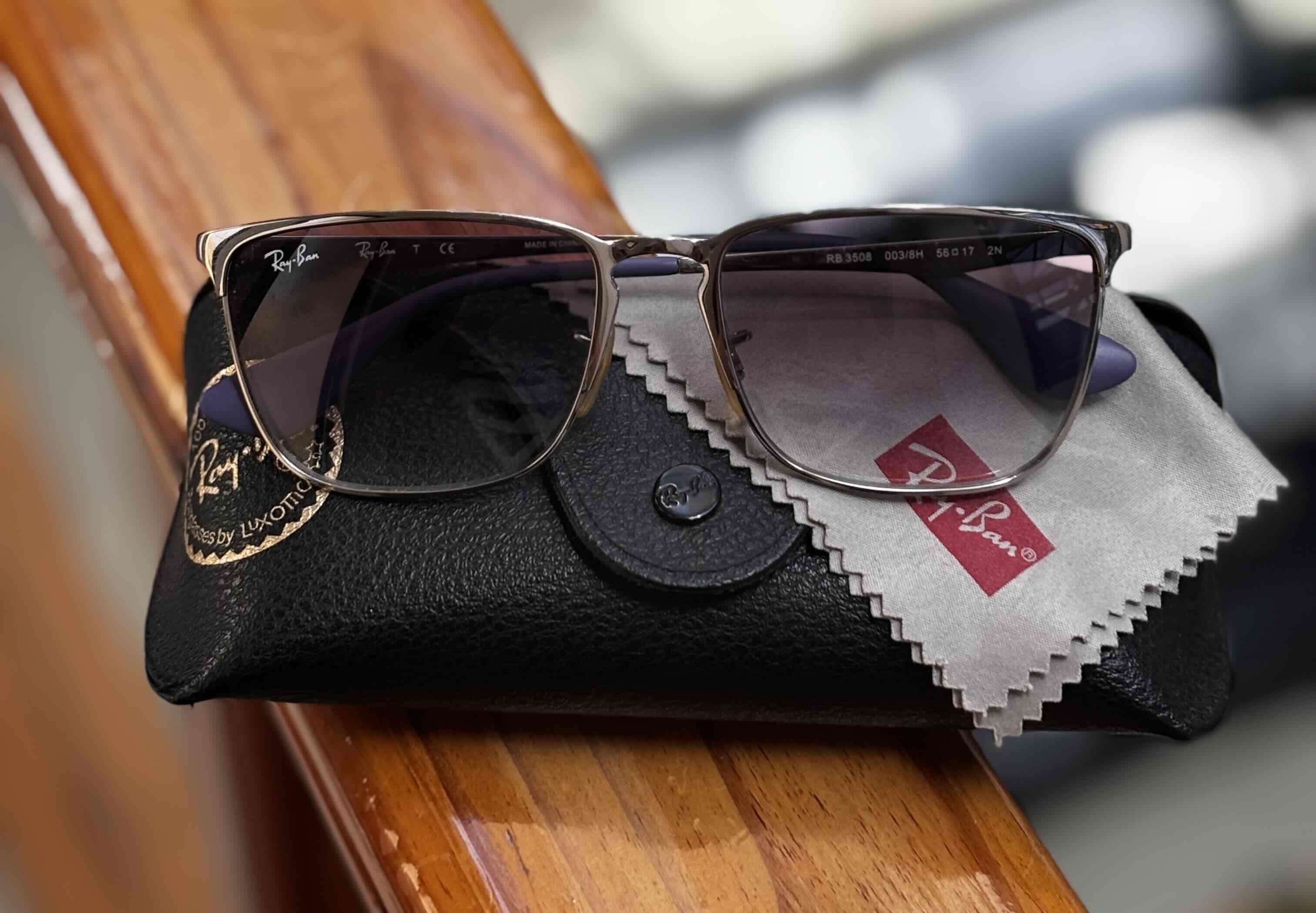 Lentes de sol Ray-Ban lilas - miniatura 1