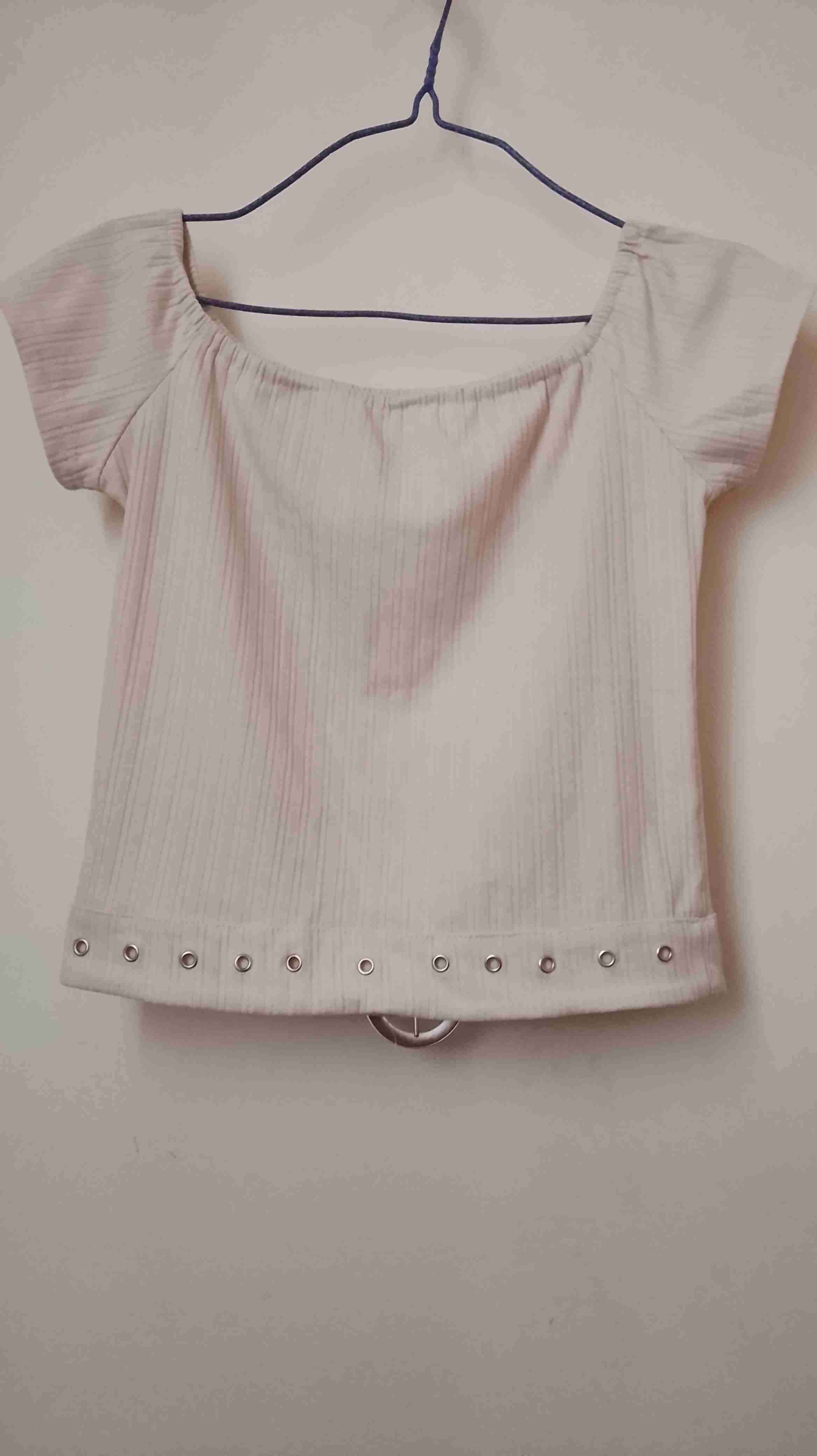 Polera blanca corta - miniatura 2