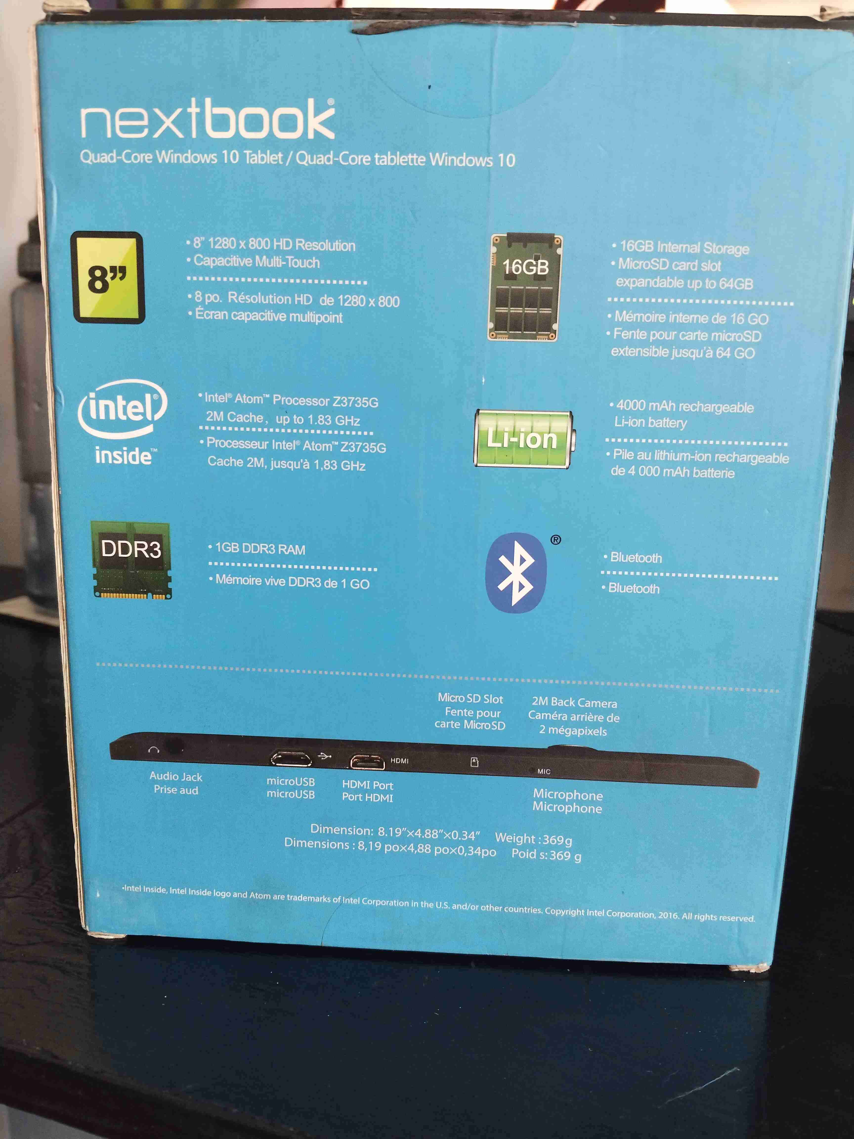 Tablet Nextbook Windows 10 8" - miniatura 2