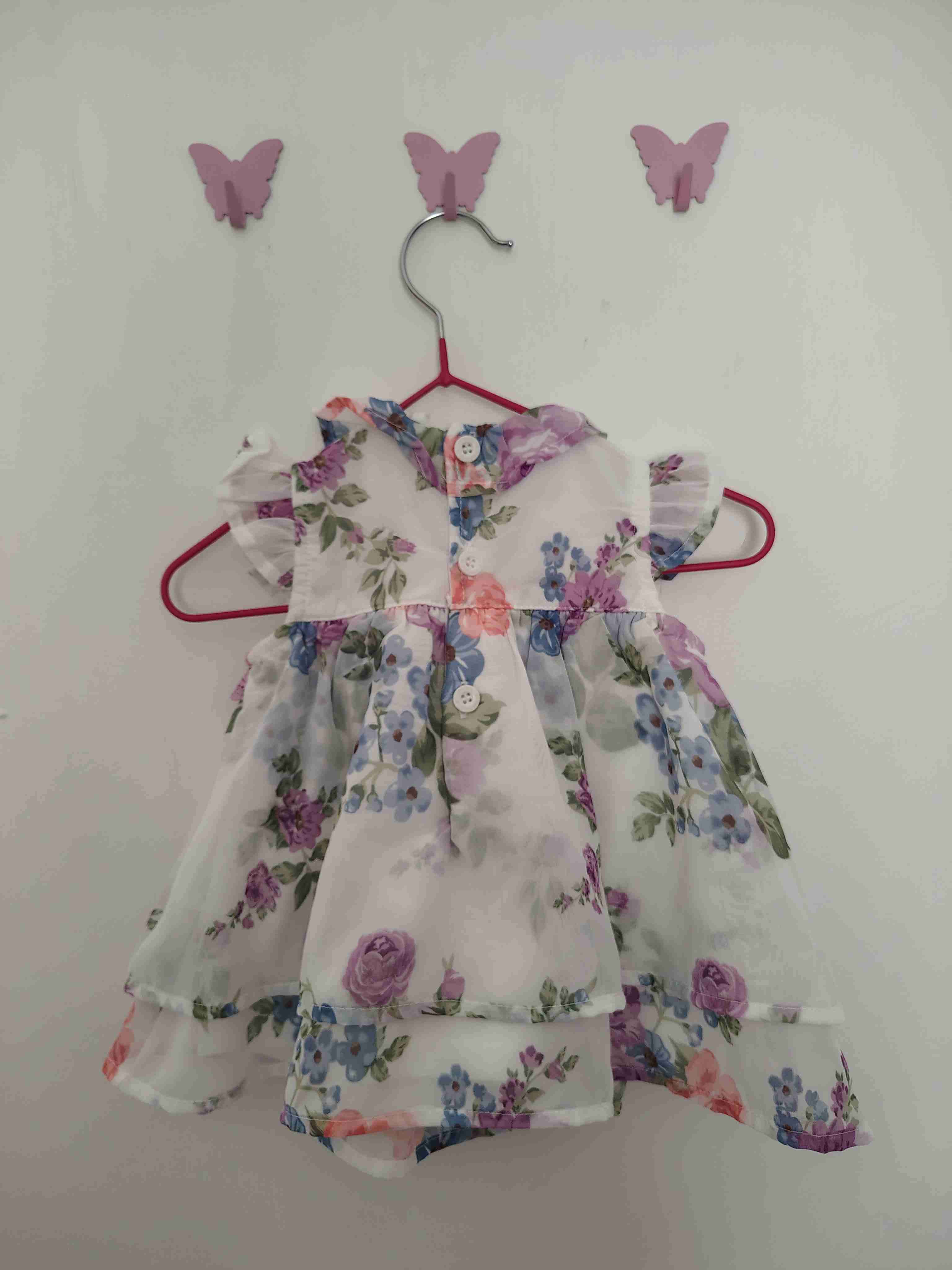 Vestido floral para niña - miniatura 2