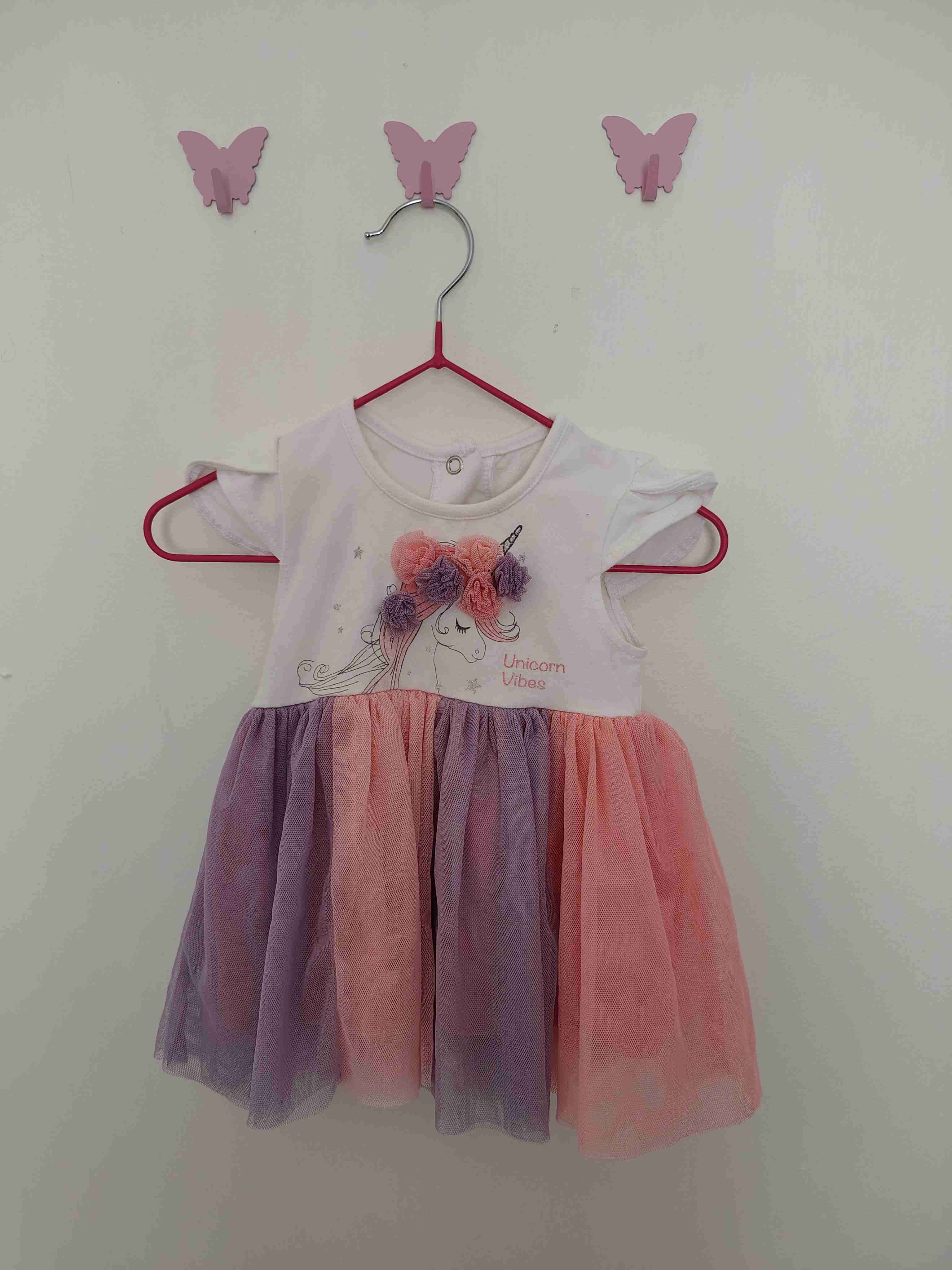 Vestido infantil unicornio - 1