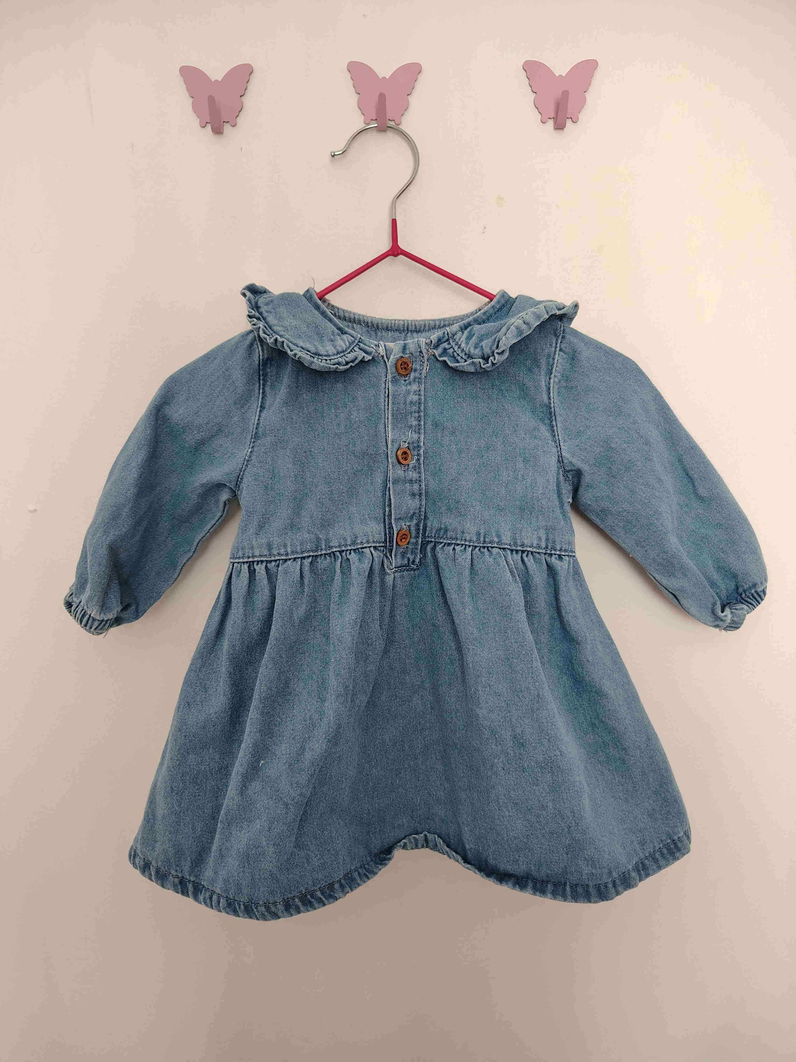 Vestido de mezclilla infantil - miniatura 1