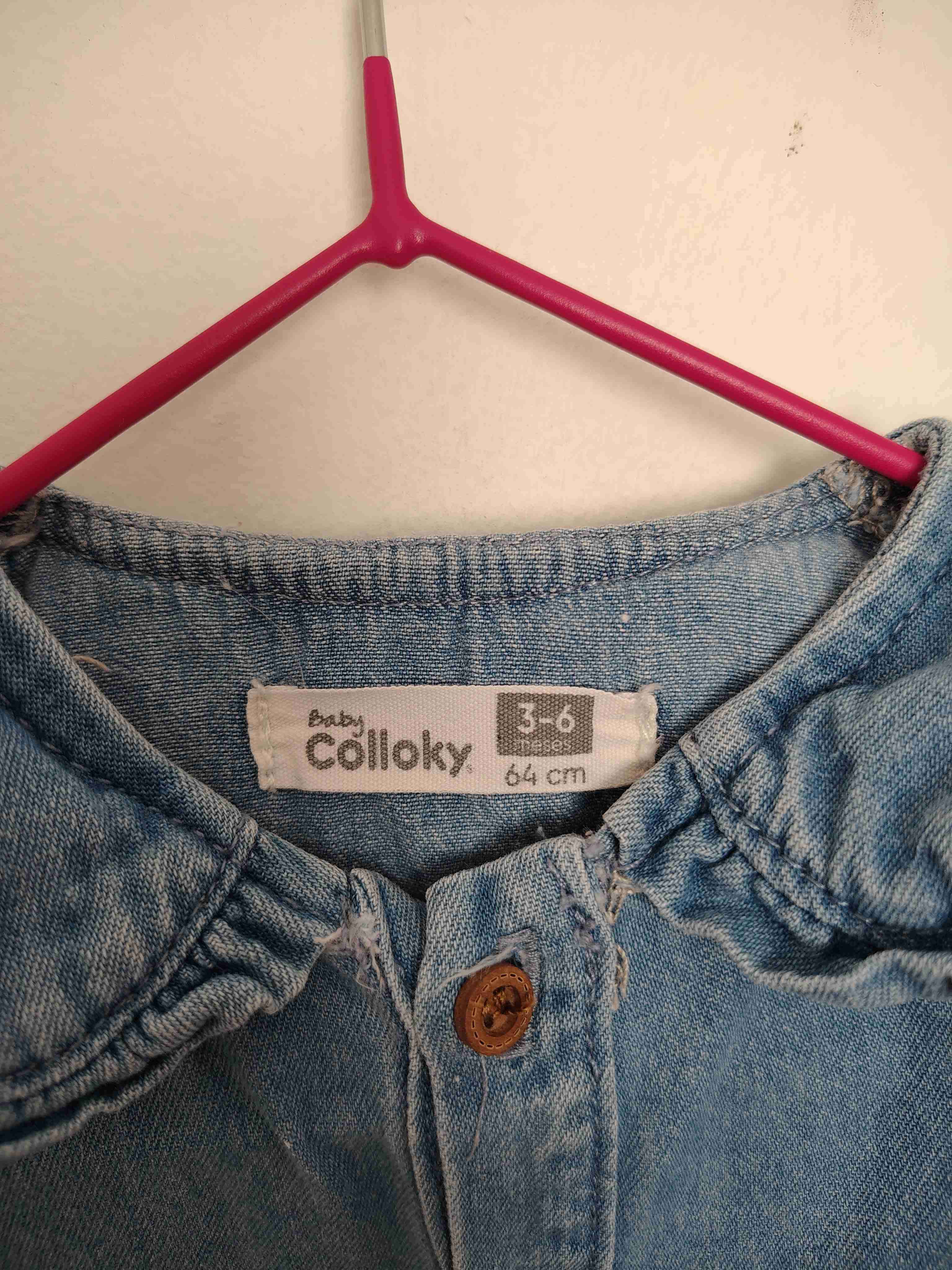 Vestido de mezclilla infantil - miniatura 3