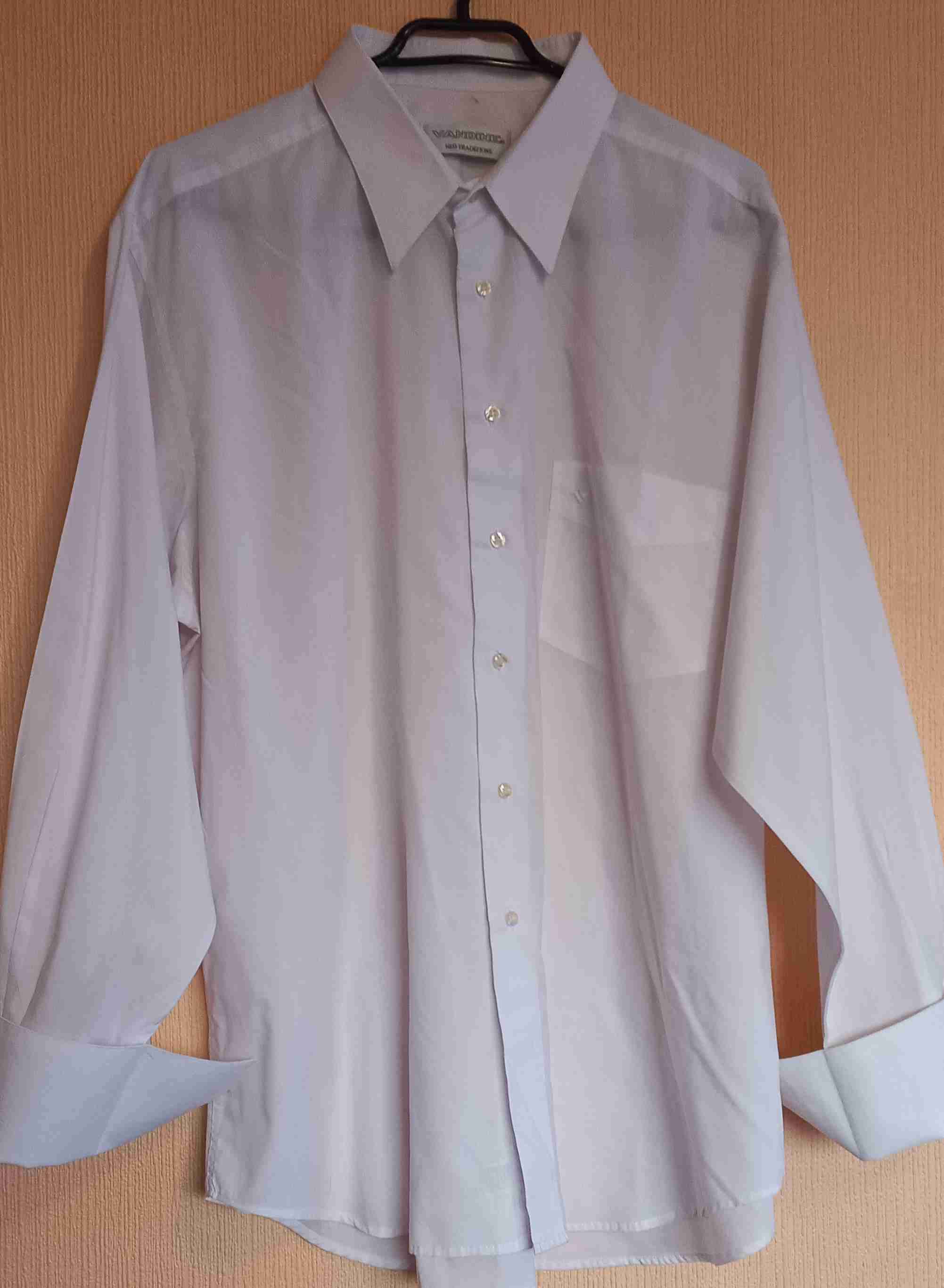 Camisa blanca de vestir para colleras 17 1/2 - miniatura 1