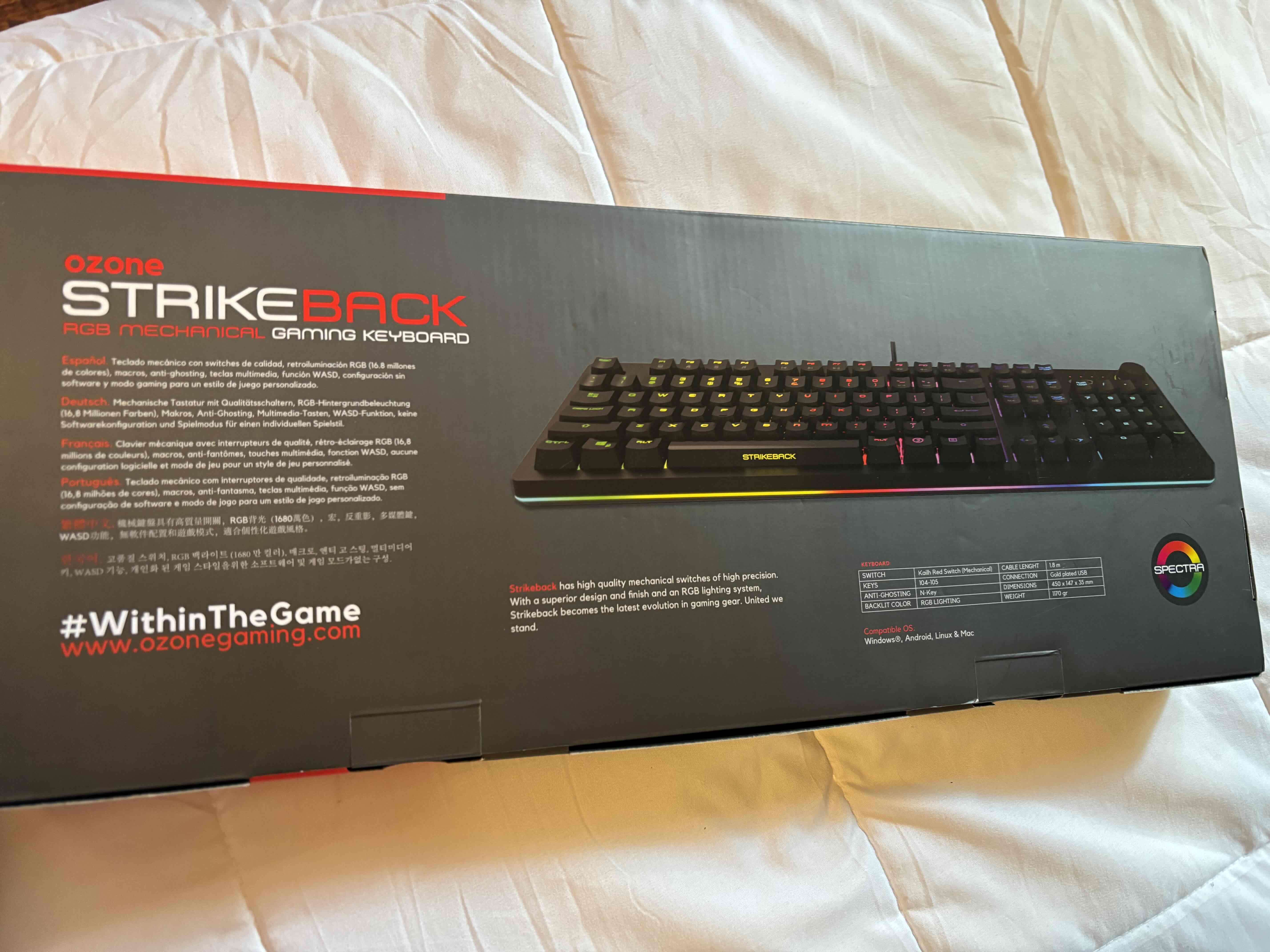 Teclado gaming mecánico Ozone RGB - miniatura 2