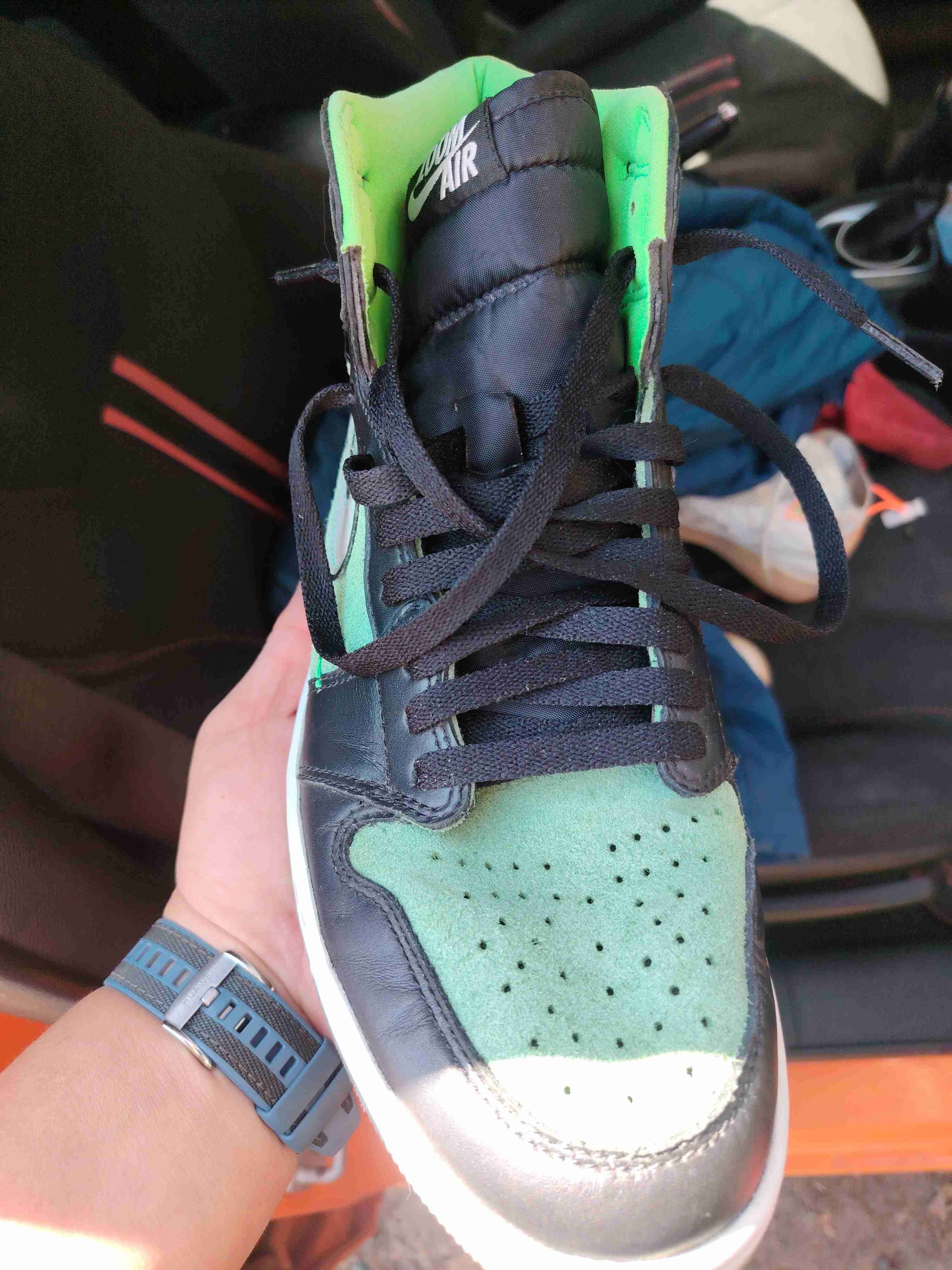 Zapatilla Jordan retro 1 zoom oliva - miniatura 2