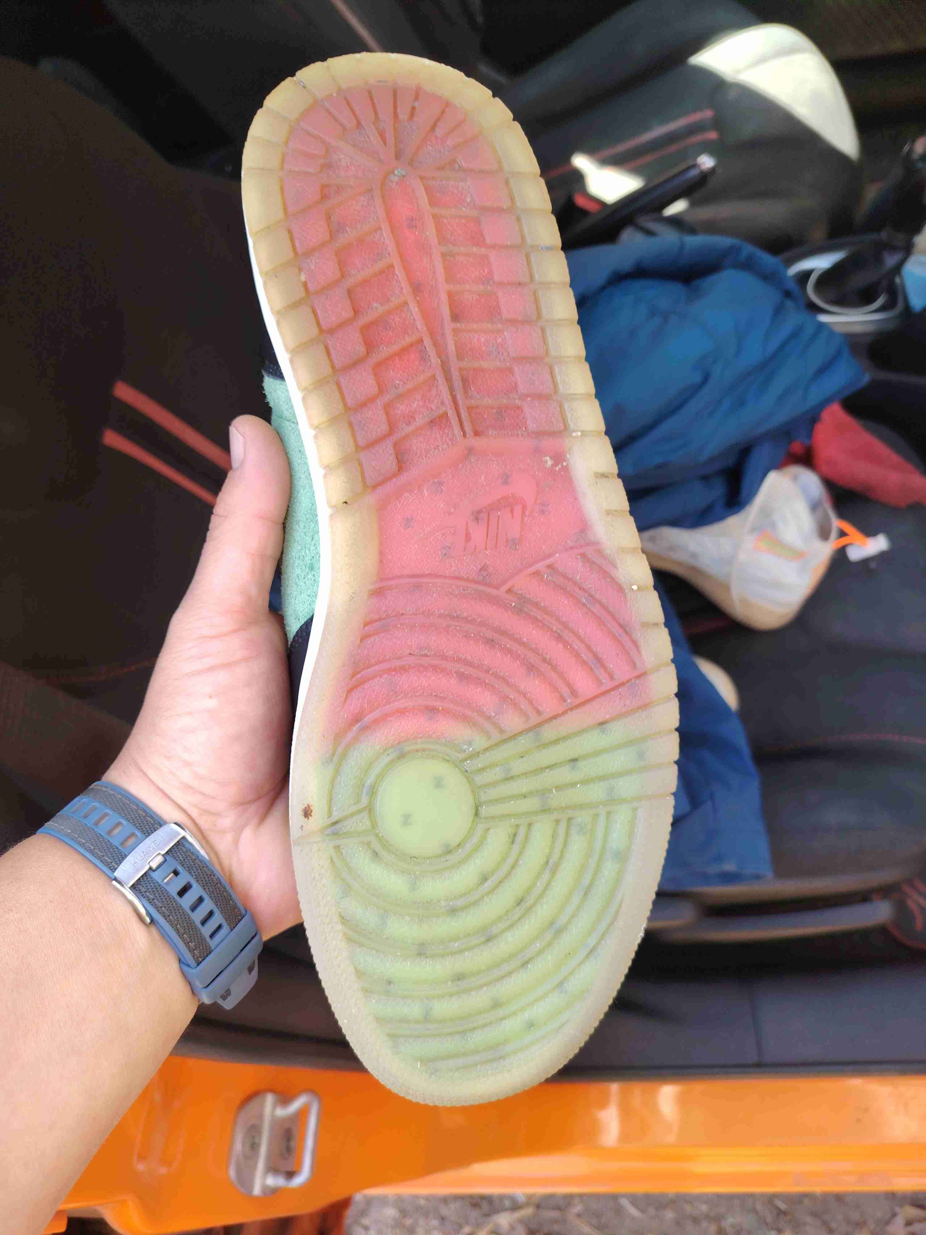 Zapatilla Jordan retro 1 zoom oliva - miniatura 3