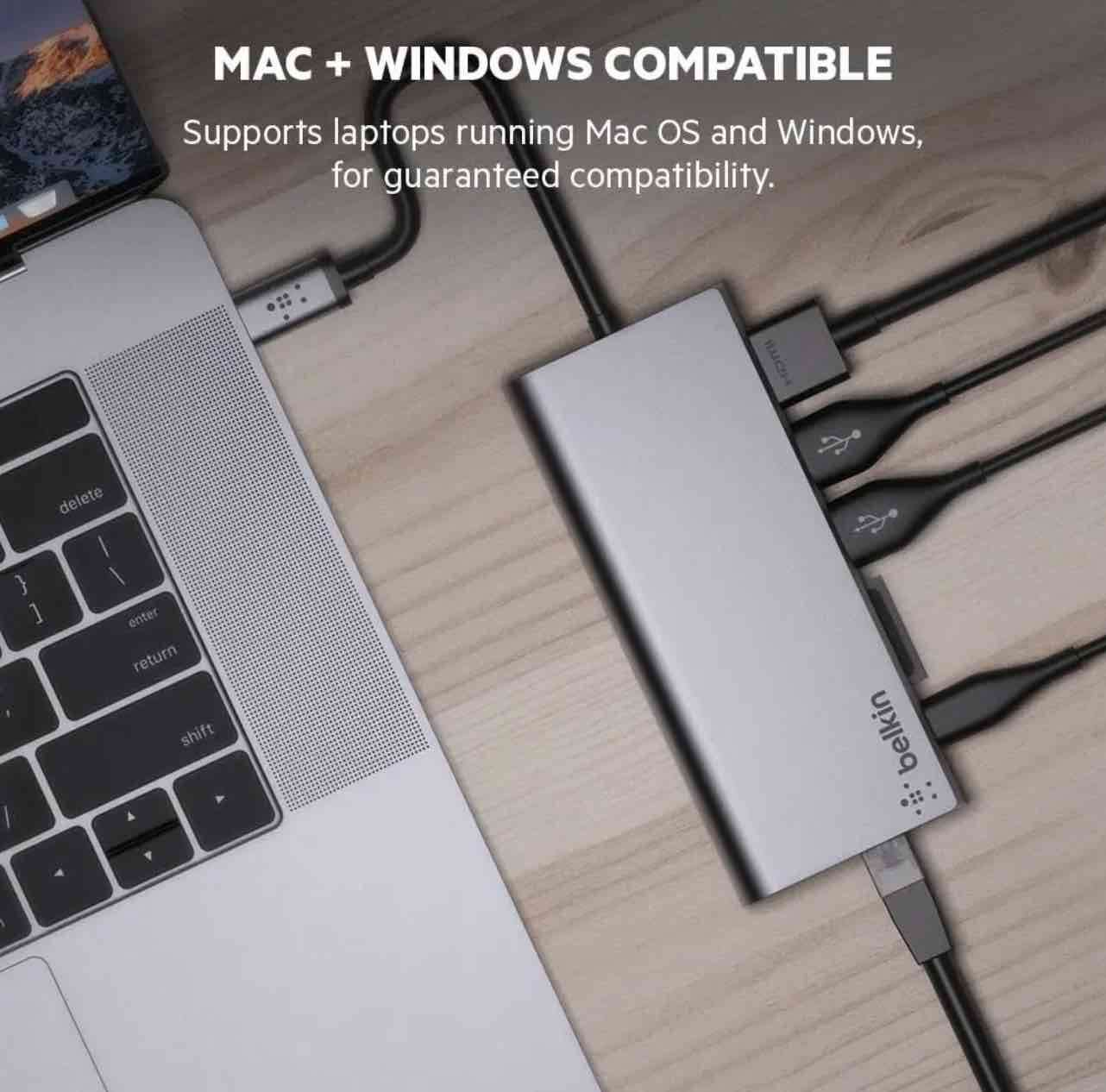 Hub Adaptador USB-C Belkin 6-1 - miniatura 3