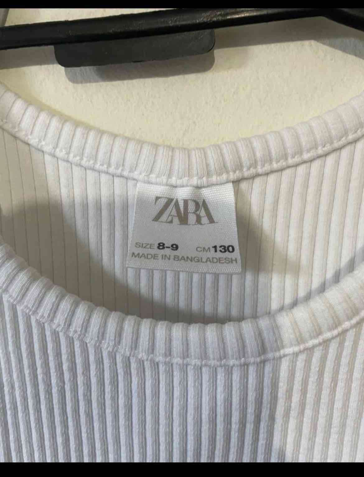 Top  blanca Zara - miniatura 2