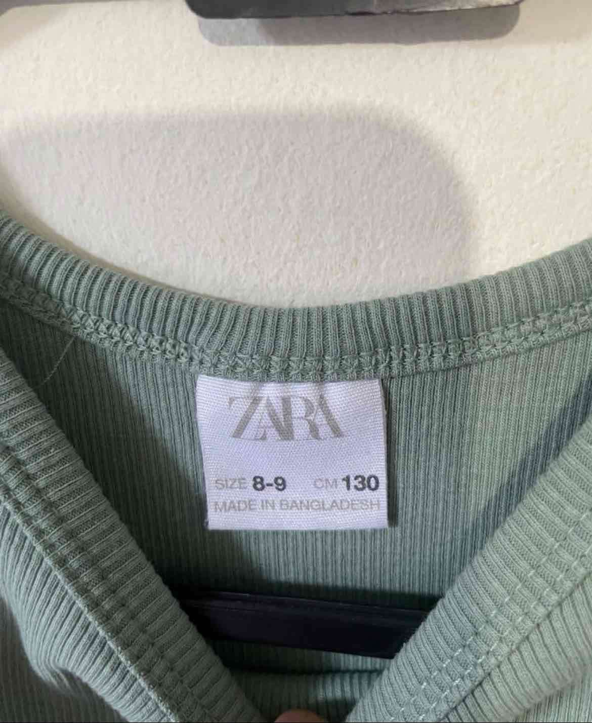 Cropped top verde Zara - miniatura 2