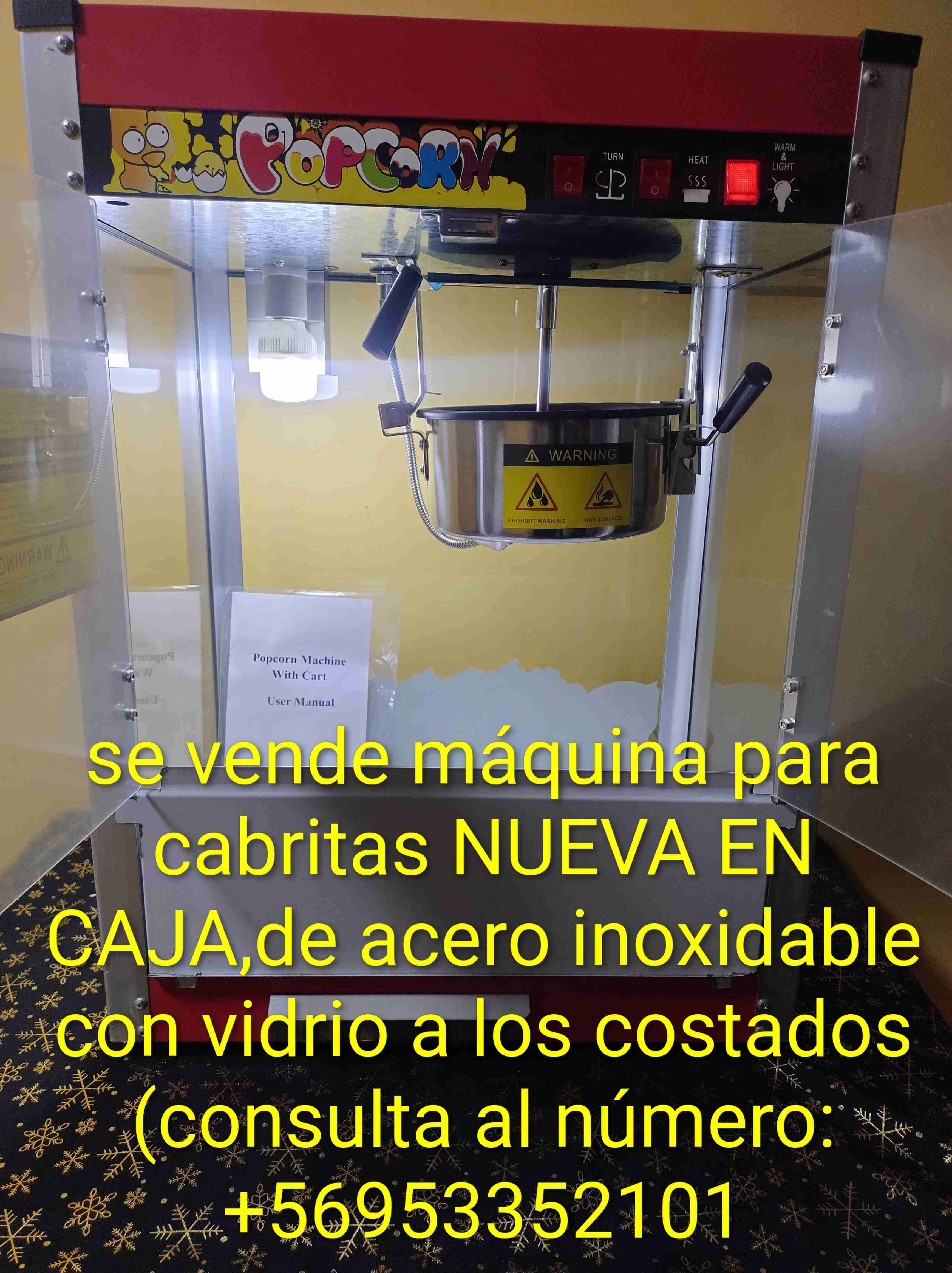 Máquina de palomitas nueva