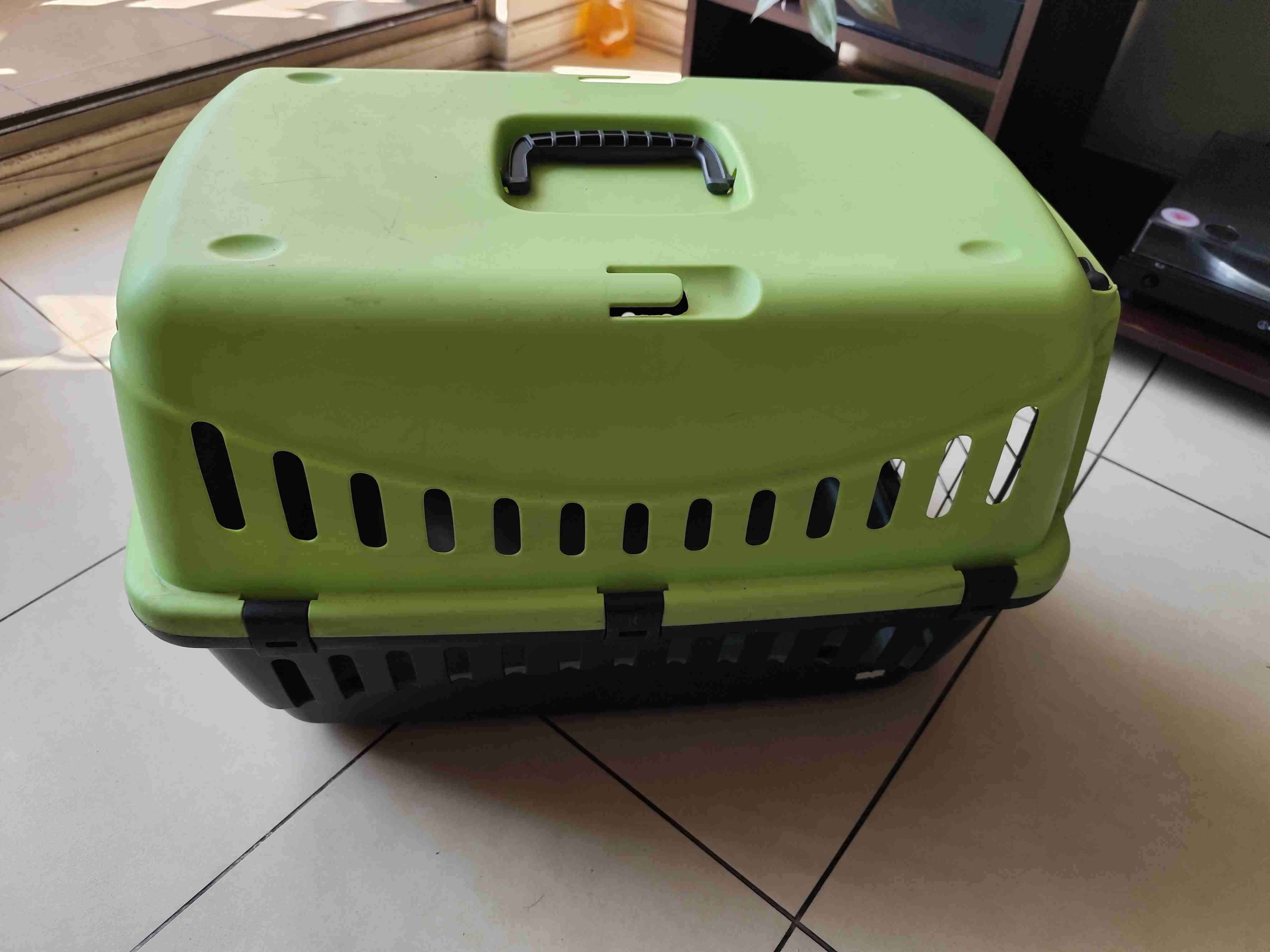 Transportadora para mascotas verde - miniatura 2