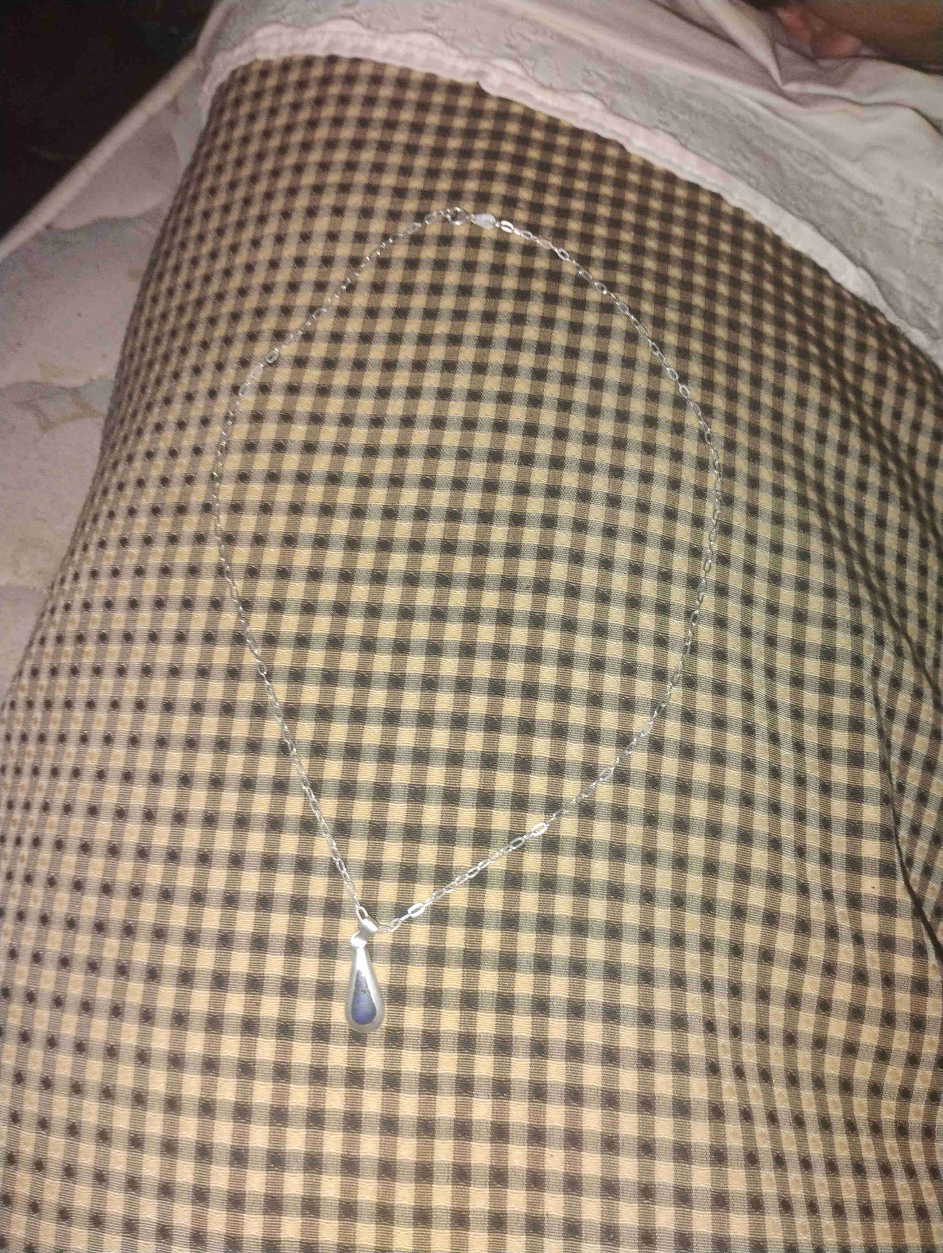 Collar de plata con colgante azul - miniatura 2