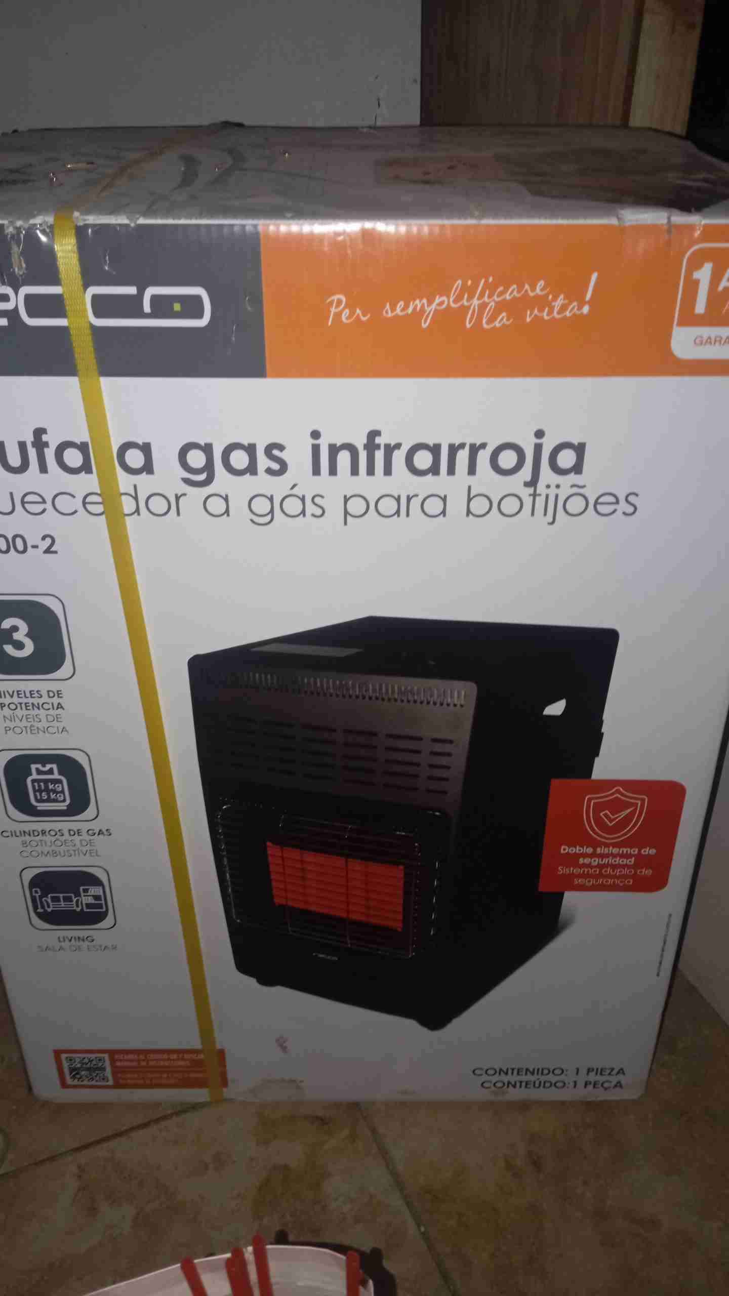 Estufa a gas infrarroja ECCO