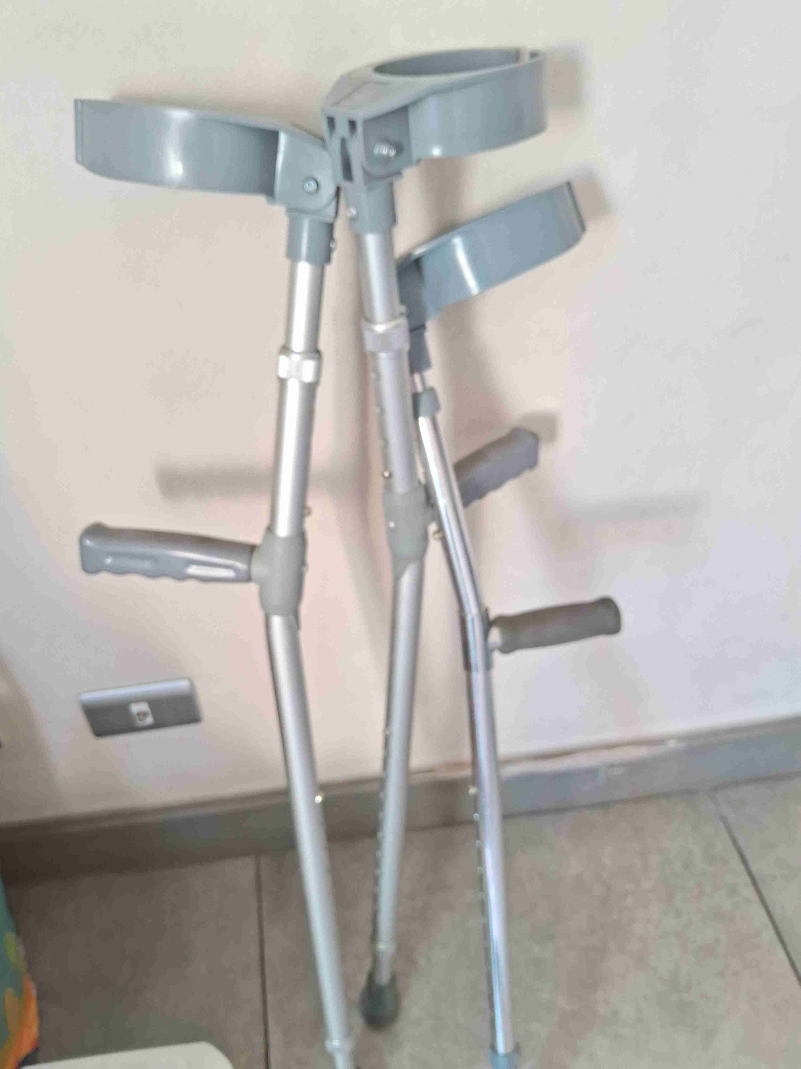 Muletas ajustables de aluminio