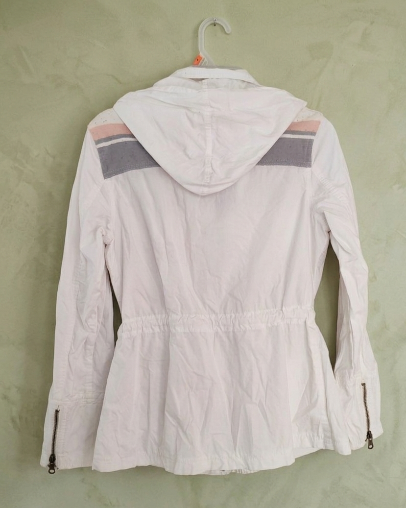 Parka blanca con capucha Sybilla - miniatura 2