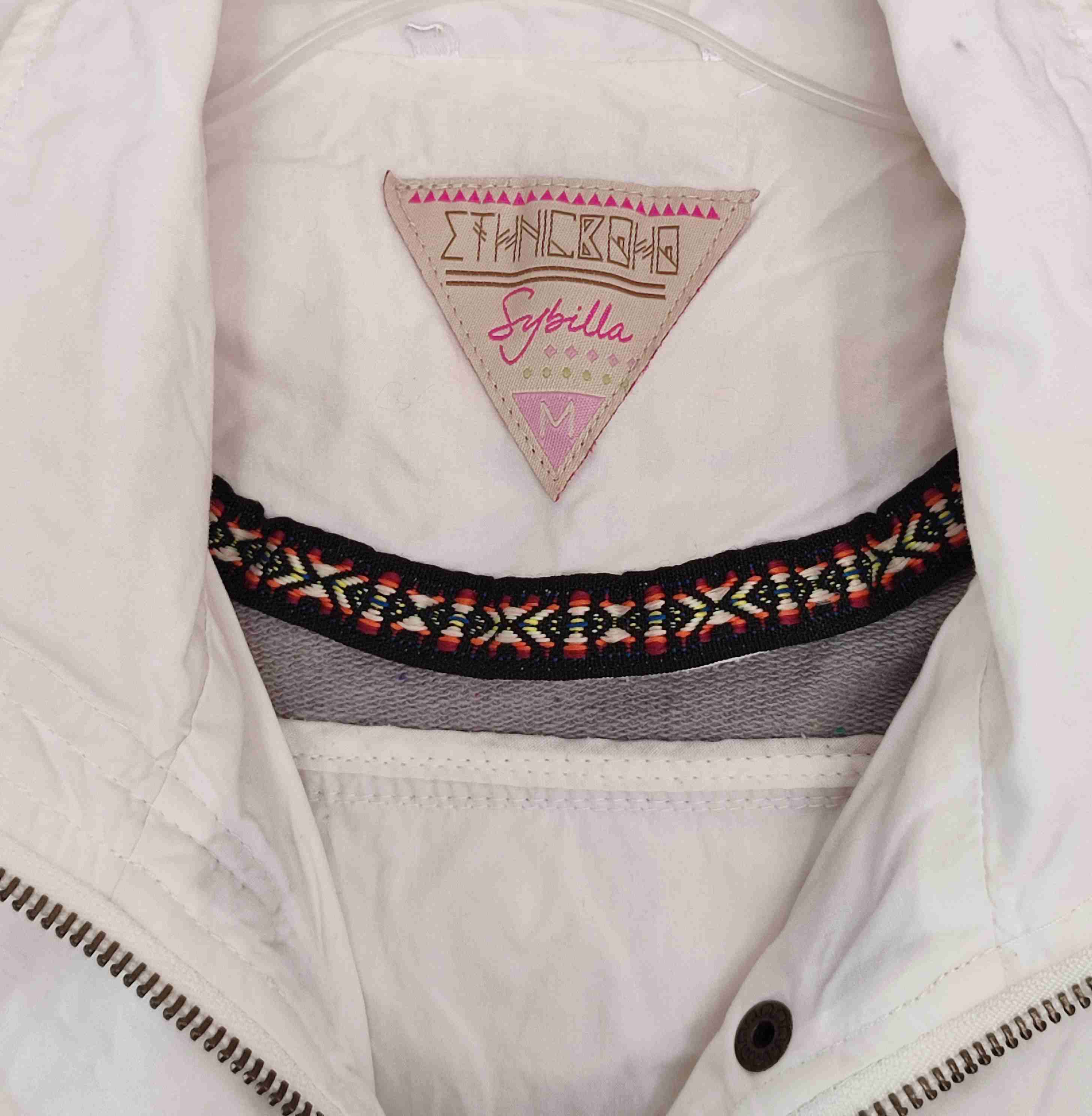 Parka blanca con capucha Sybilla - miniatura 3