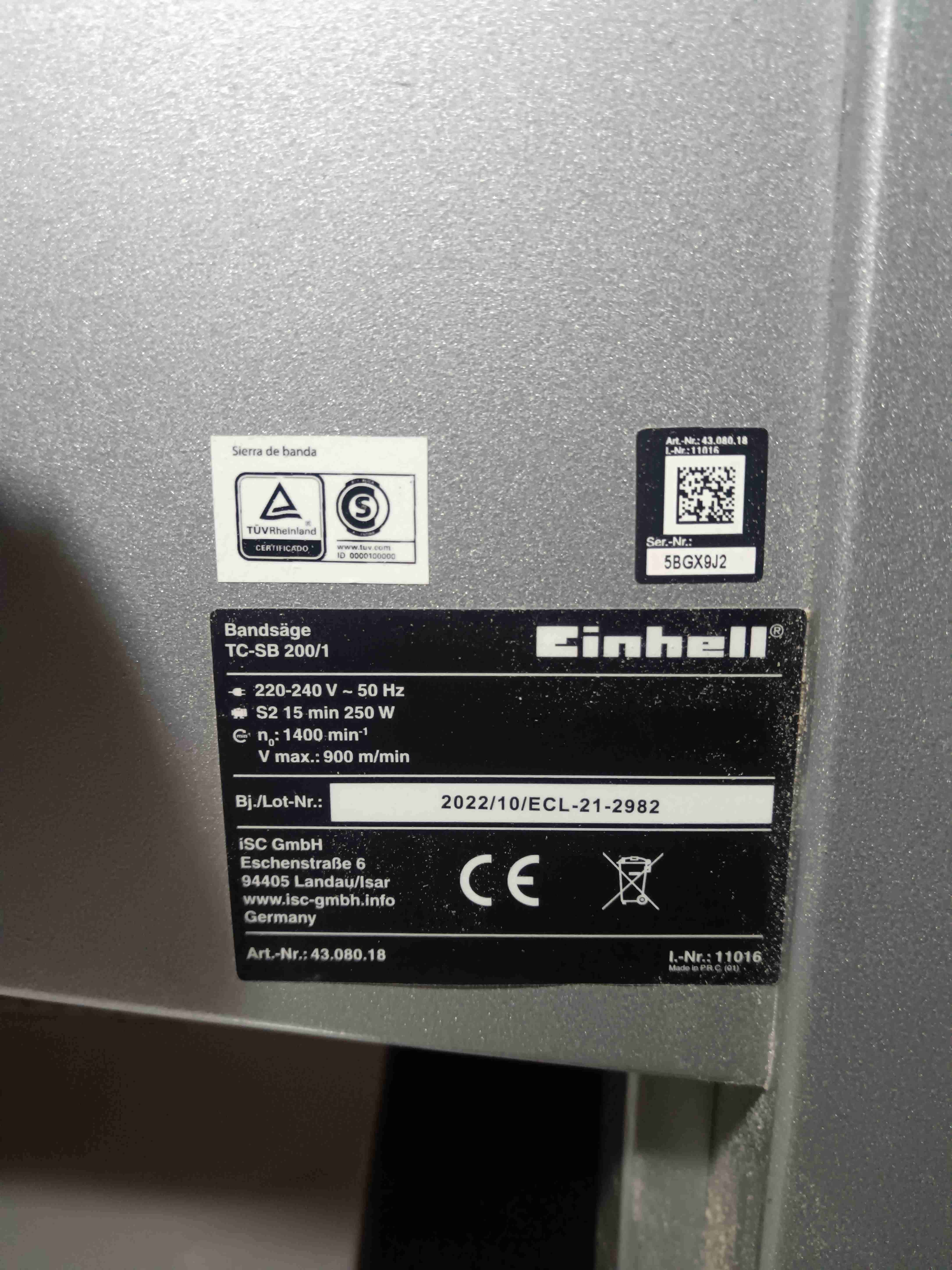 Sierra de cinta Einhell - miniatura 4