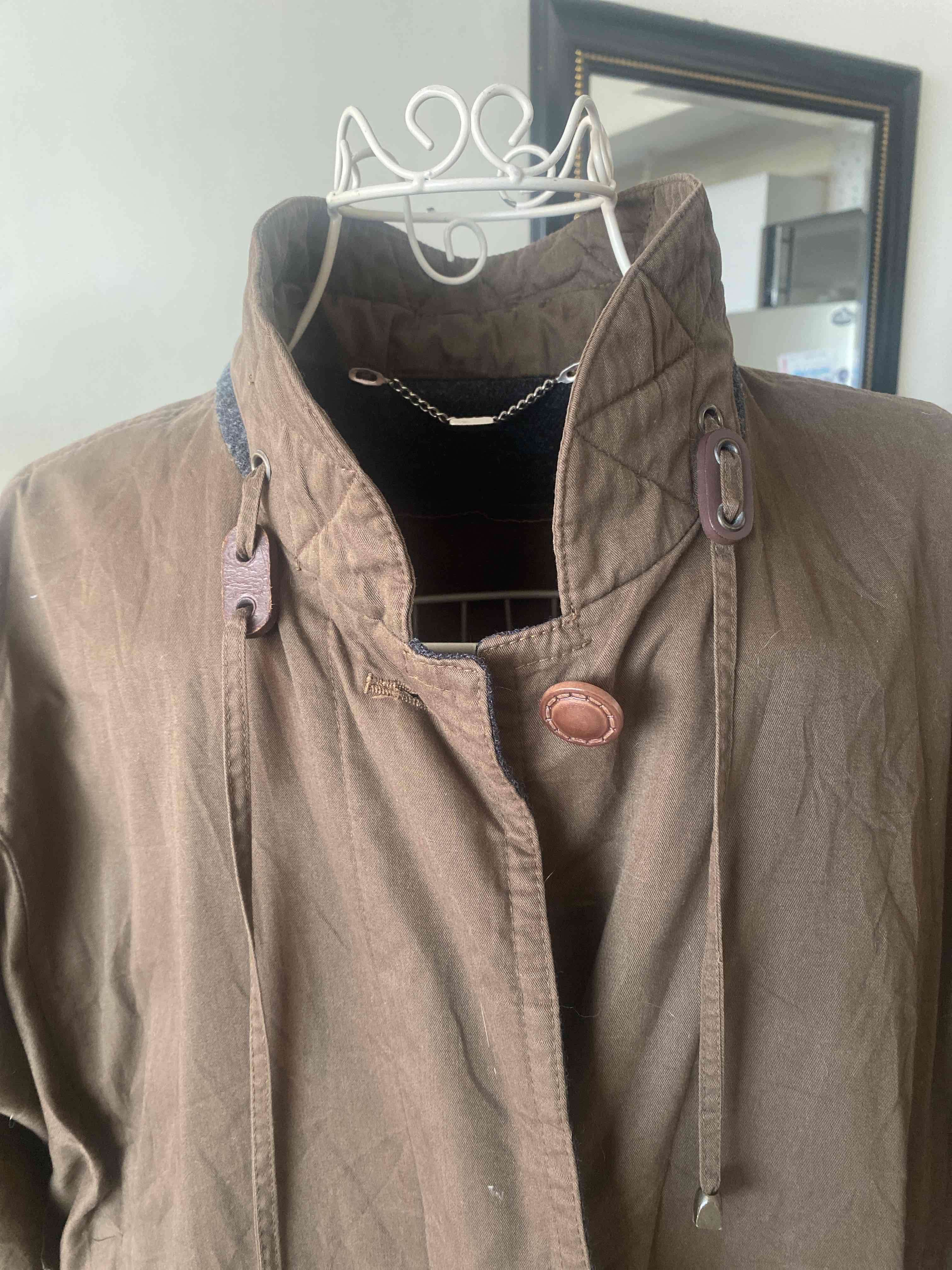 Abrigo Trench largo marrón - 2