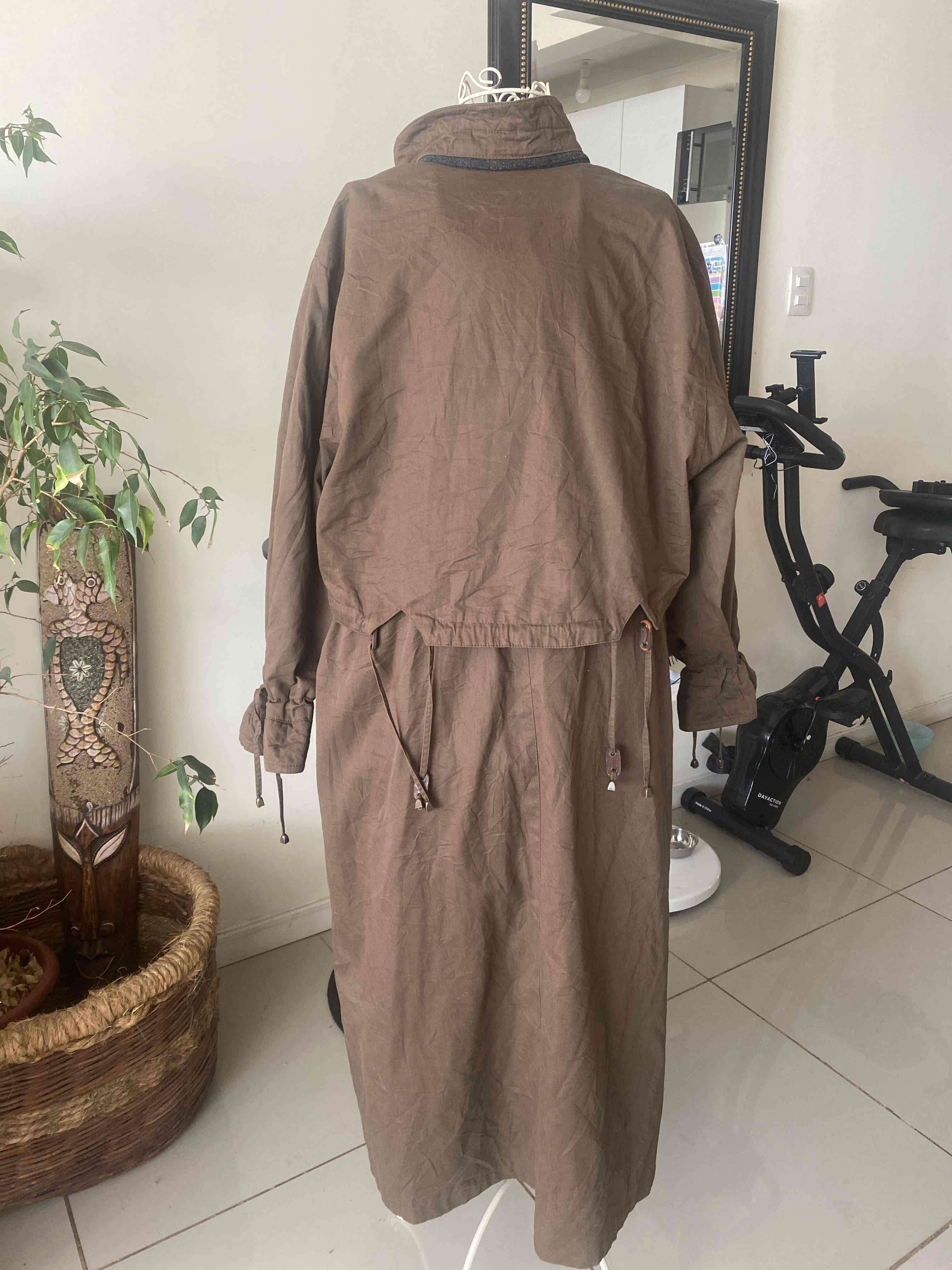 Abrigo Trench largo marrón - 4