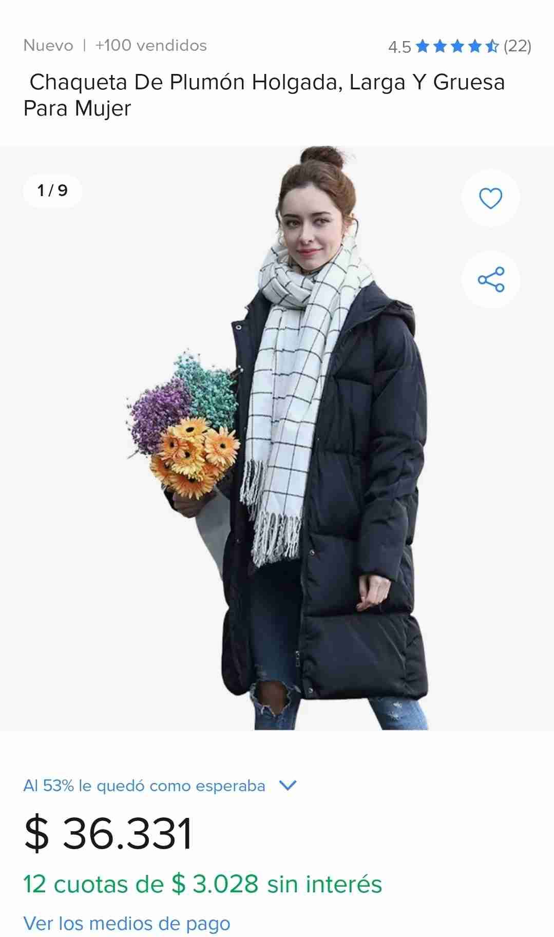 Abrigo negro acolchado - miniatura 2