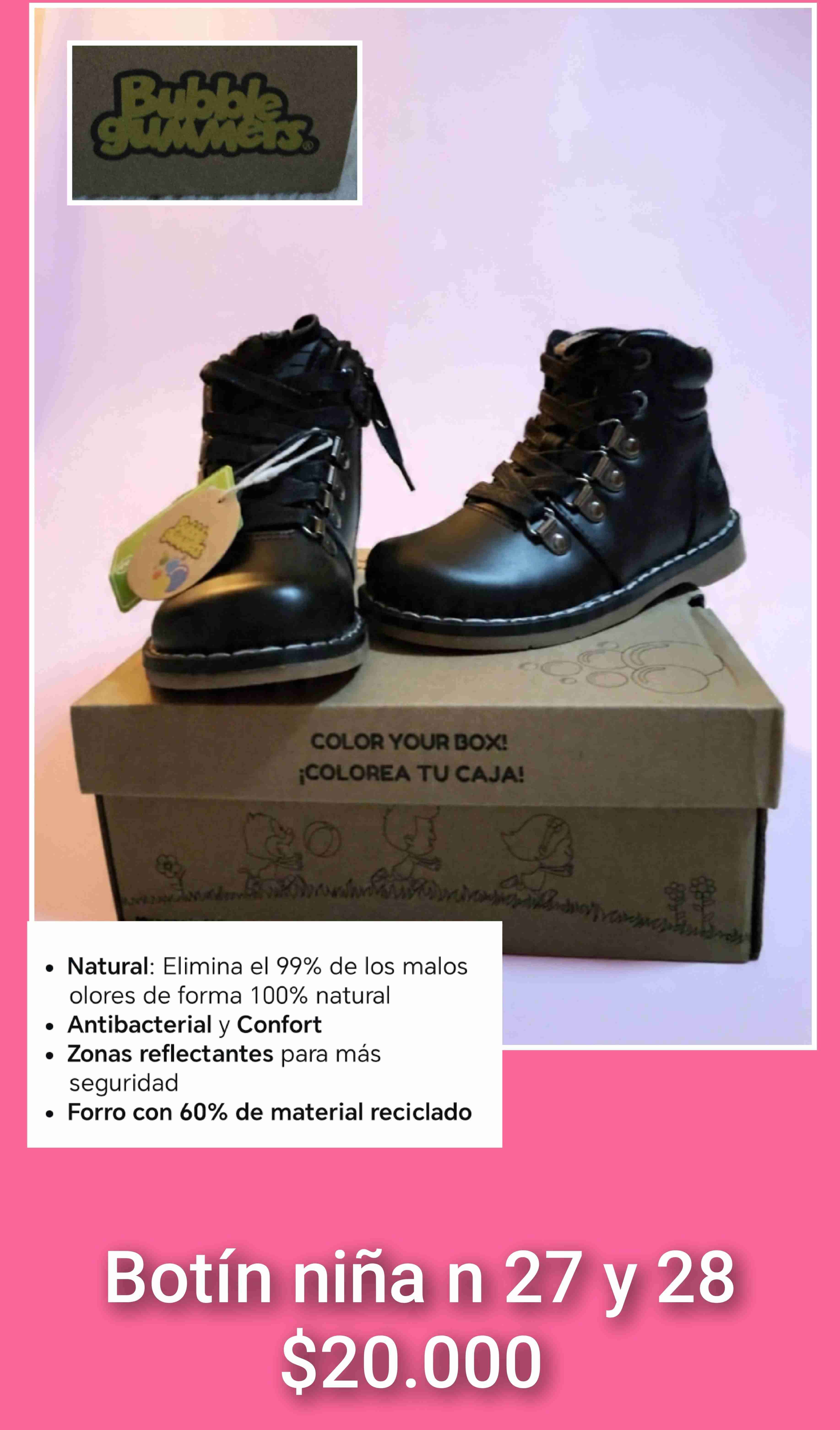 Botines negros niña