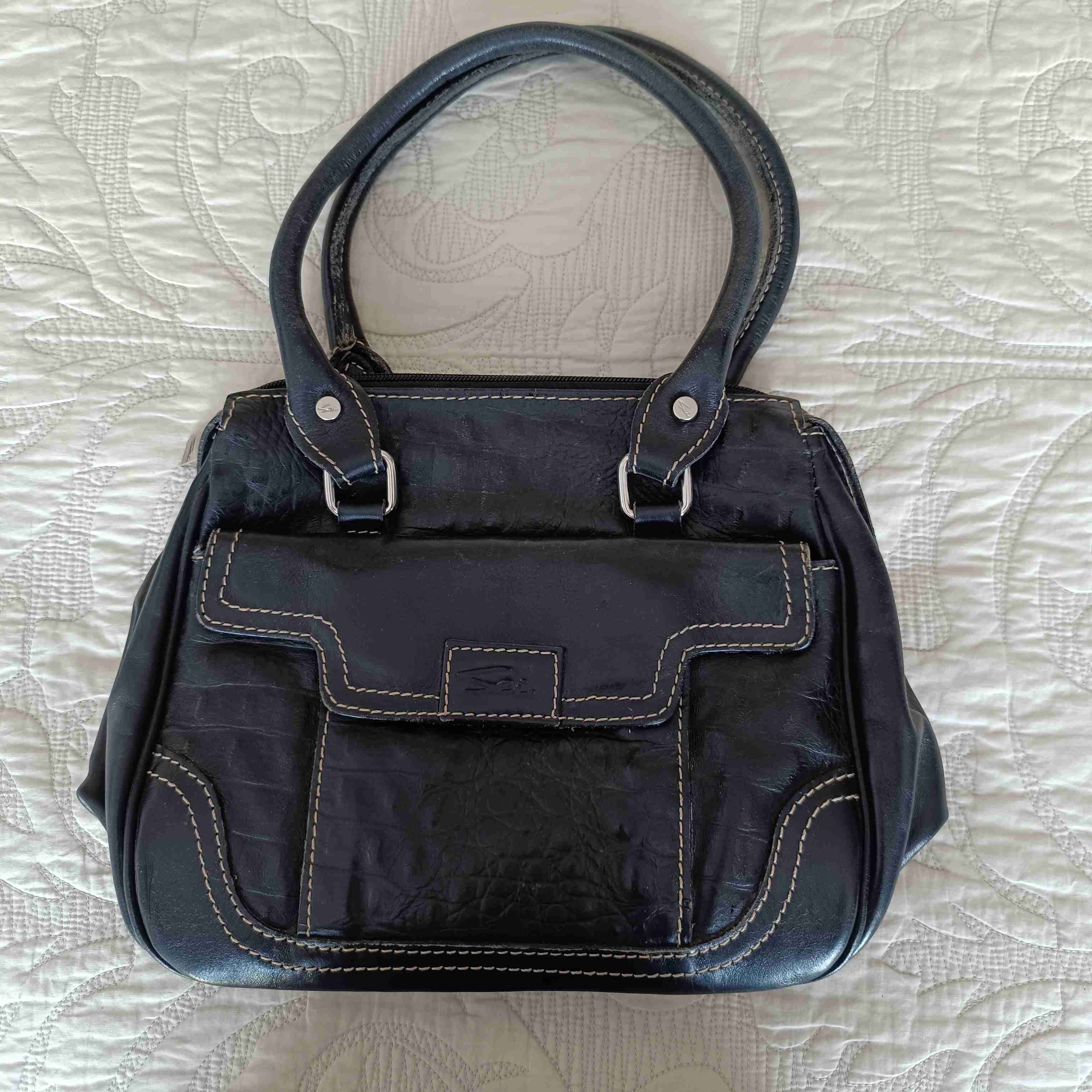 Cartera de cuero, marca Sei - 6