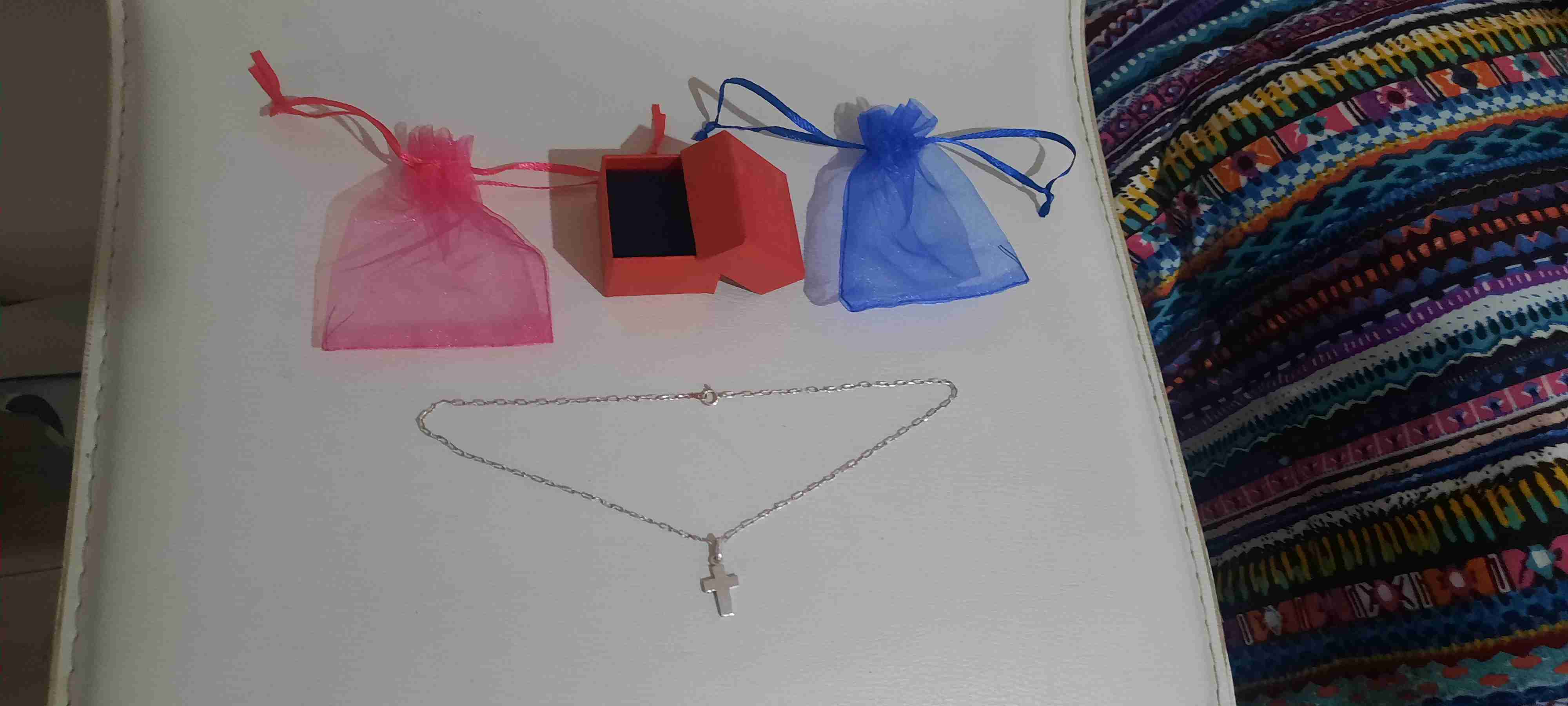 Collar de plata con cruz - miniatura 2