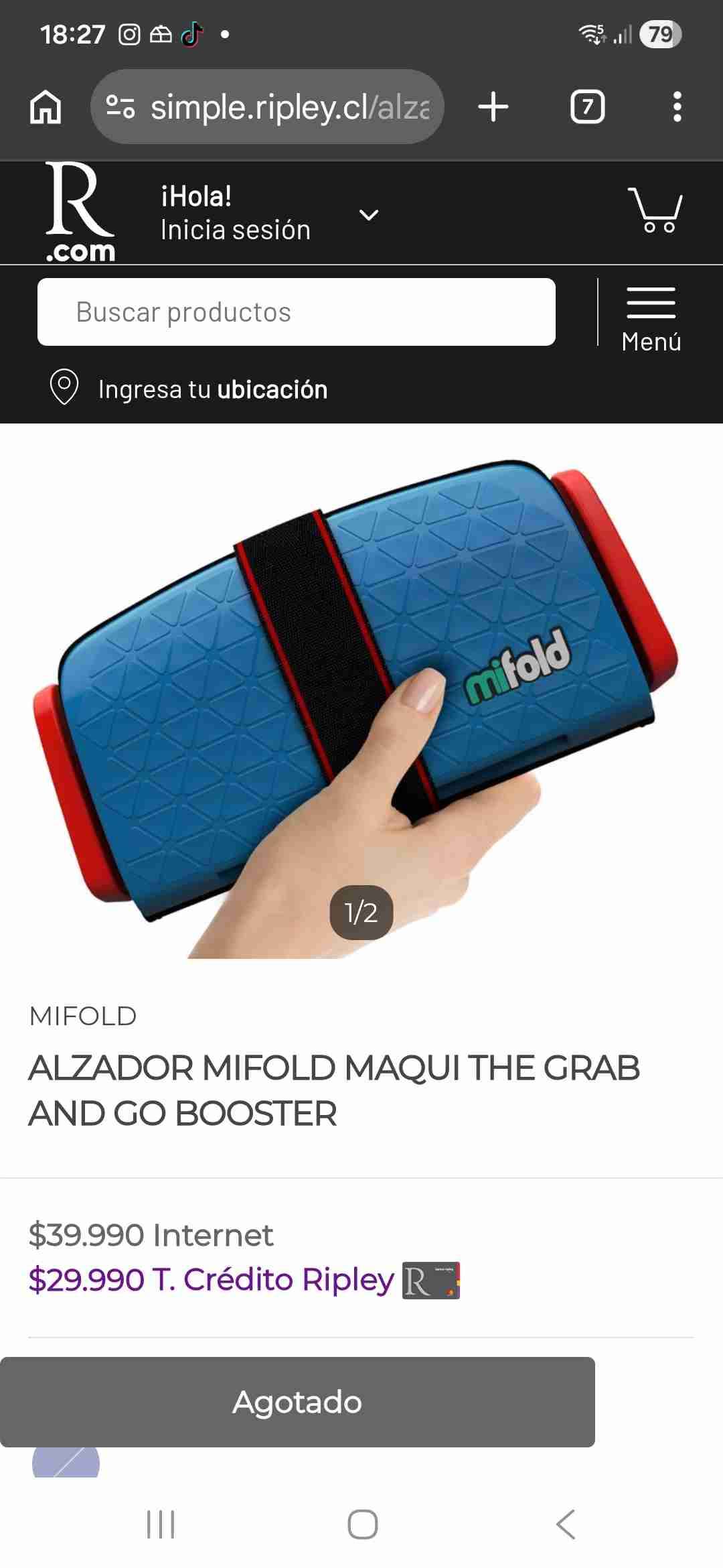 Alzador portátil Mifold Maqui - miniatura 1