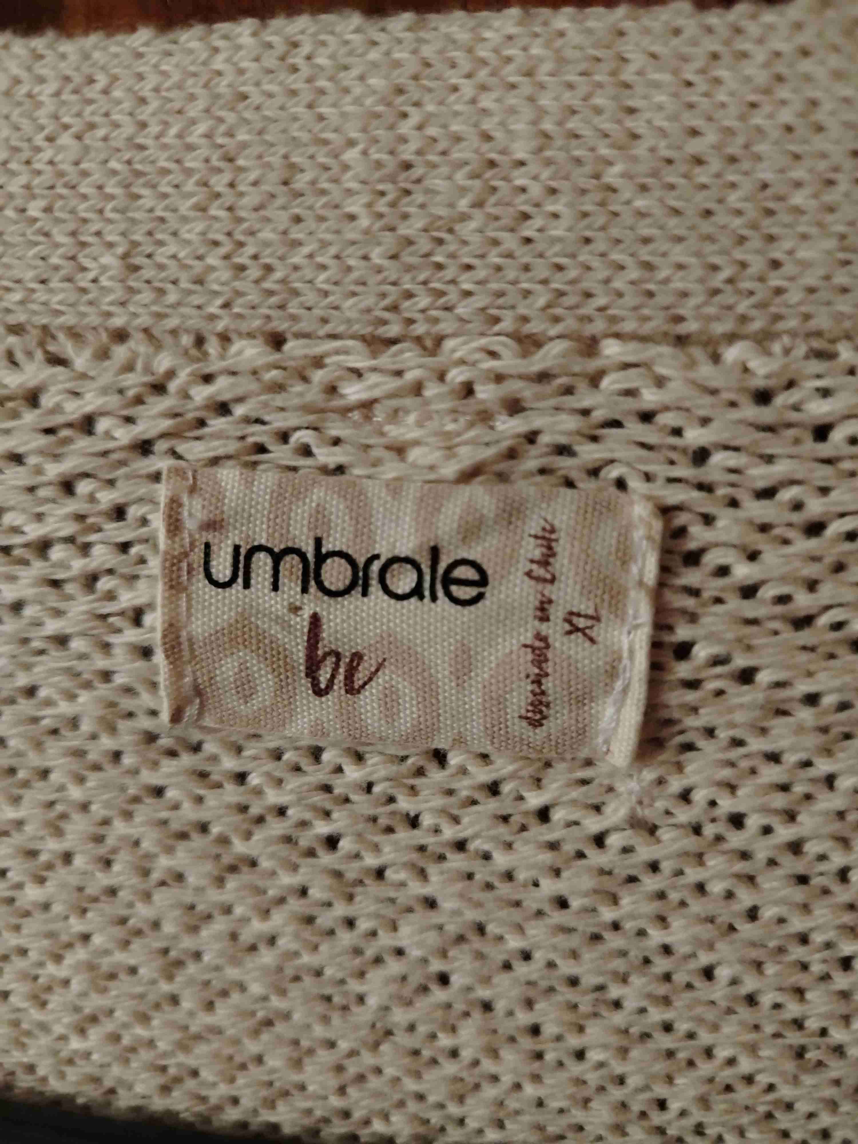 Sweater beige de punto - miniatura 3