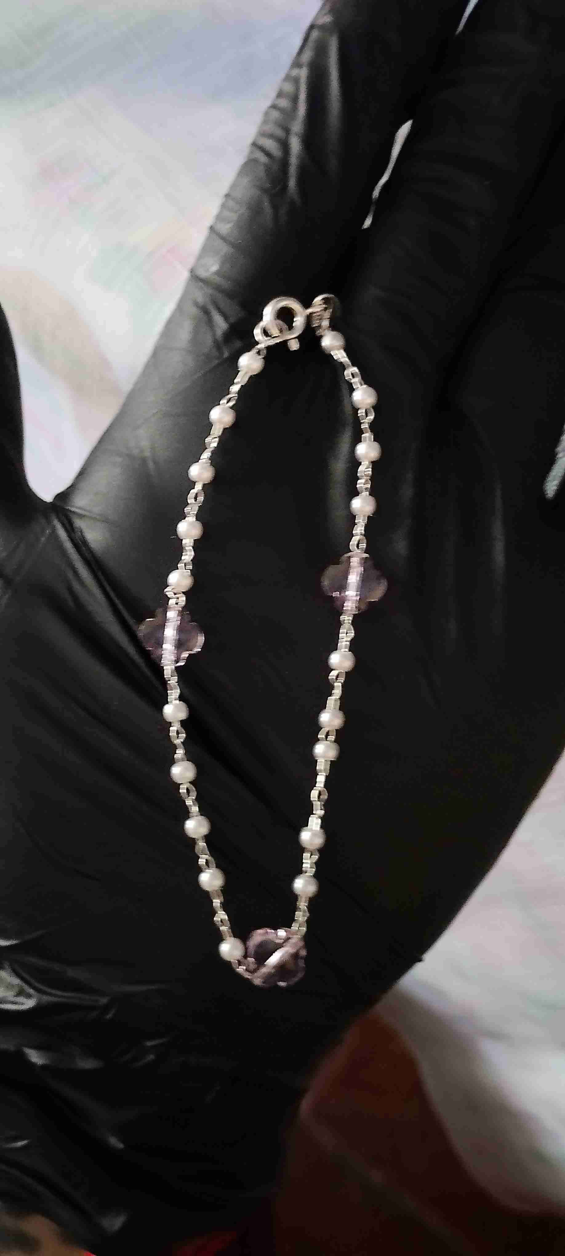 Pulsera de perlas y cuentas rosa