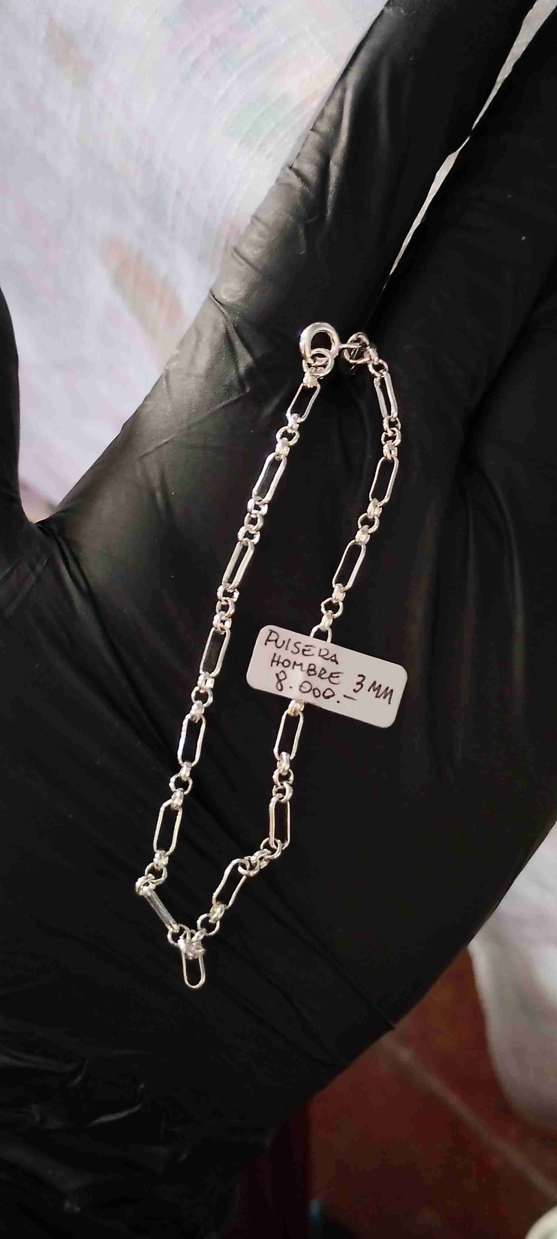 Pulsera de plata para hombre