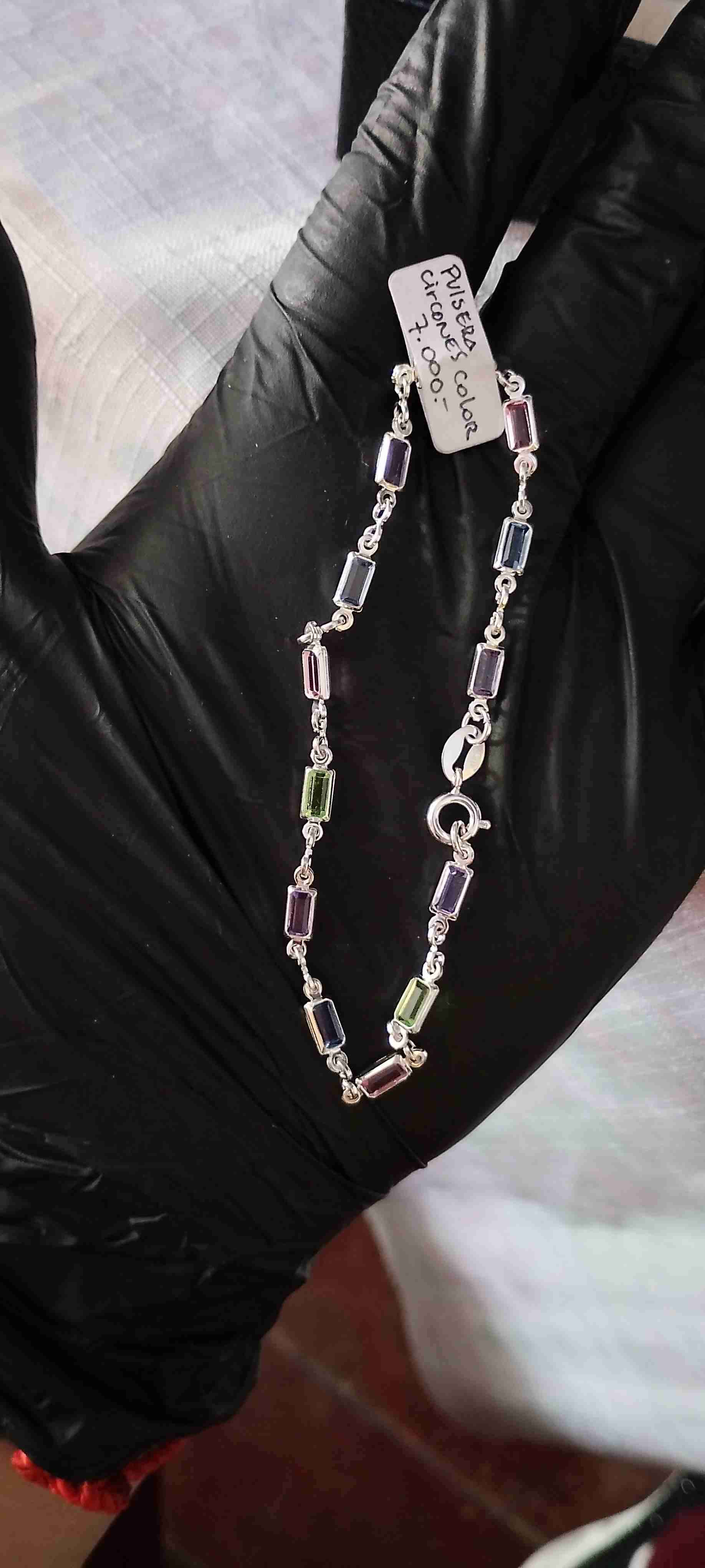 Pulsera con circones de colores - miniatura 2