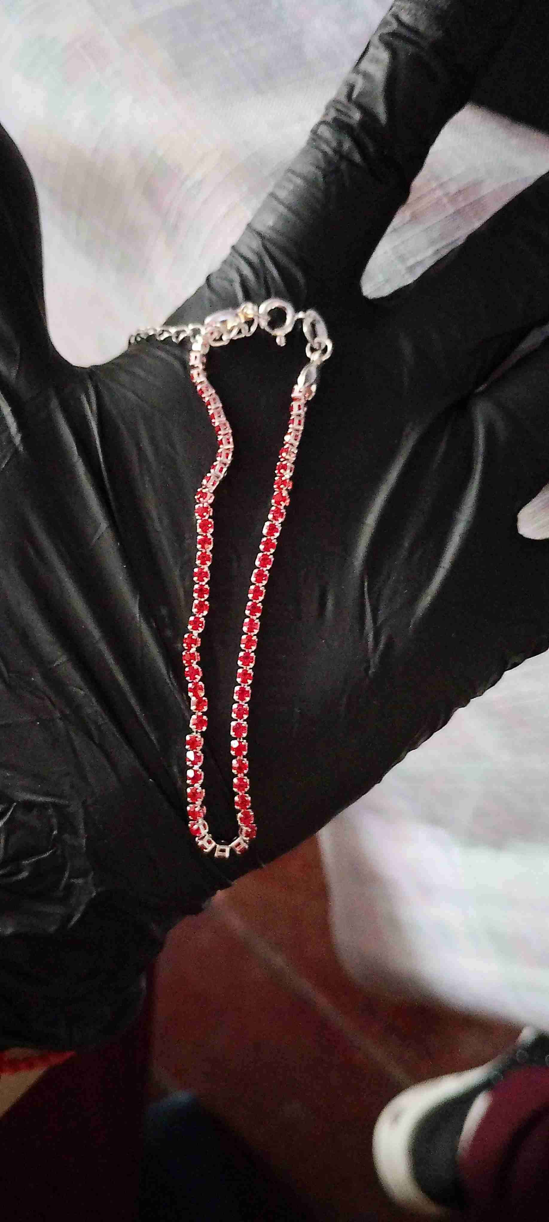 Pulsera con piedras rojas - miniatura 1