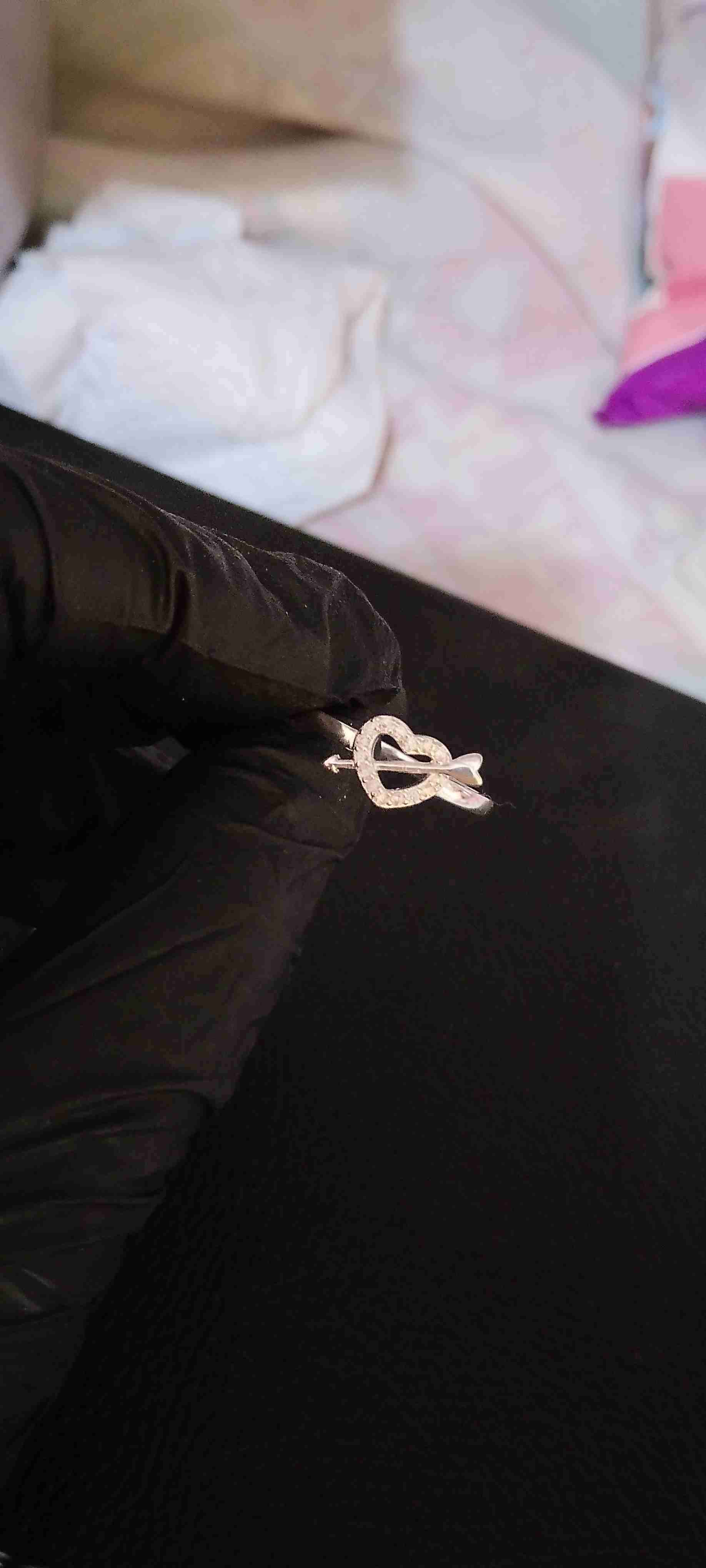 Anillo de plata con corazón - miniatura 1