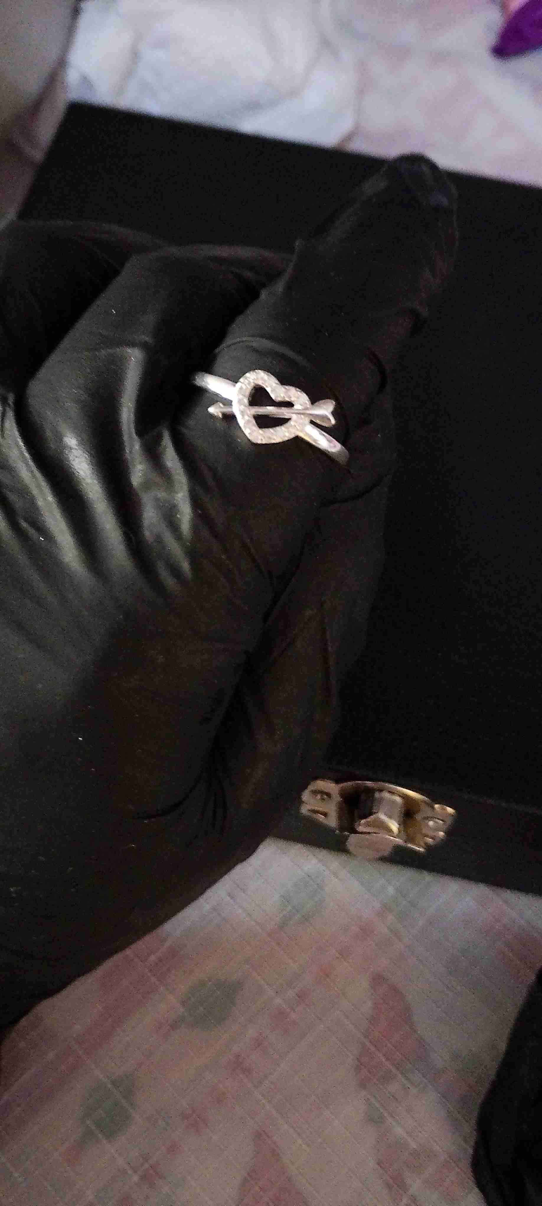 Anillo de plata con corazón - miniatura 2