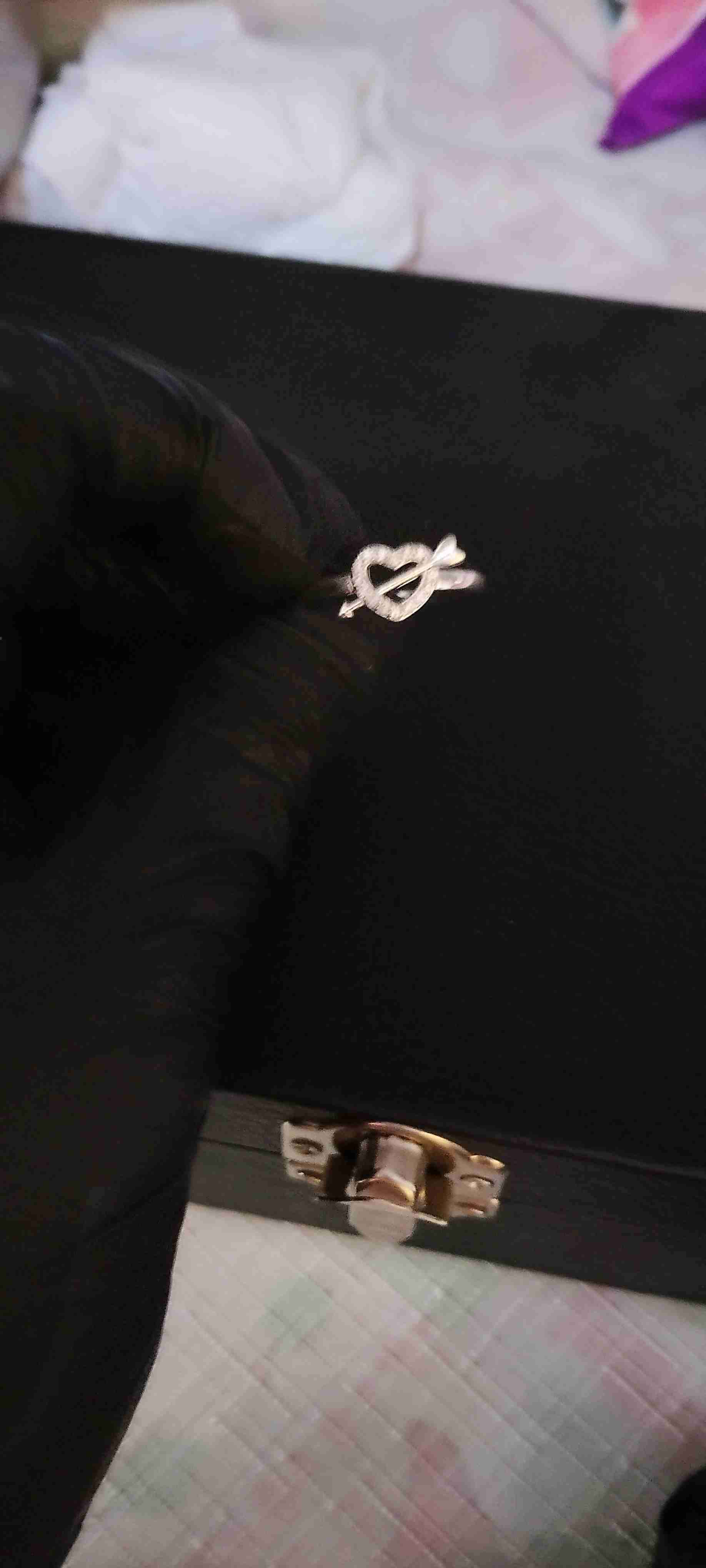 Anillo de plata con corazón - miniatura 3