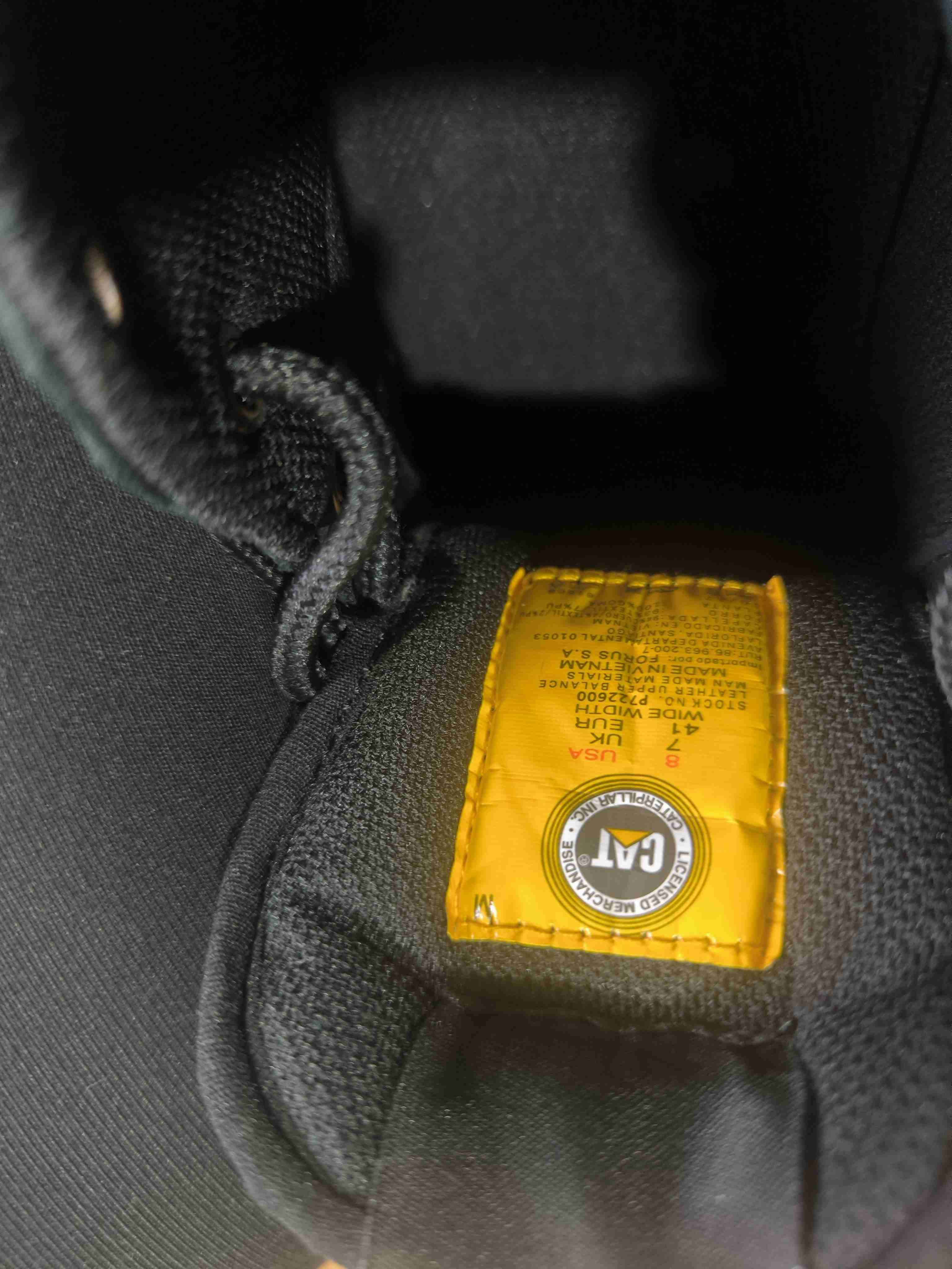 Zapatos CAT negros en cuero - miniatura 2